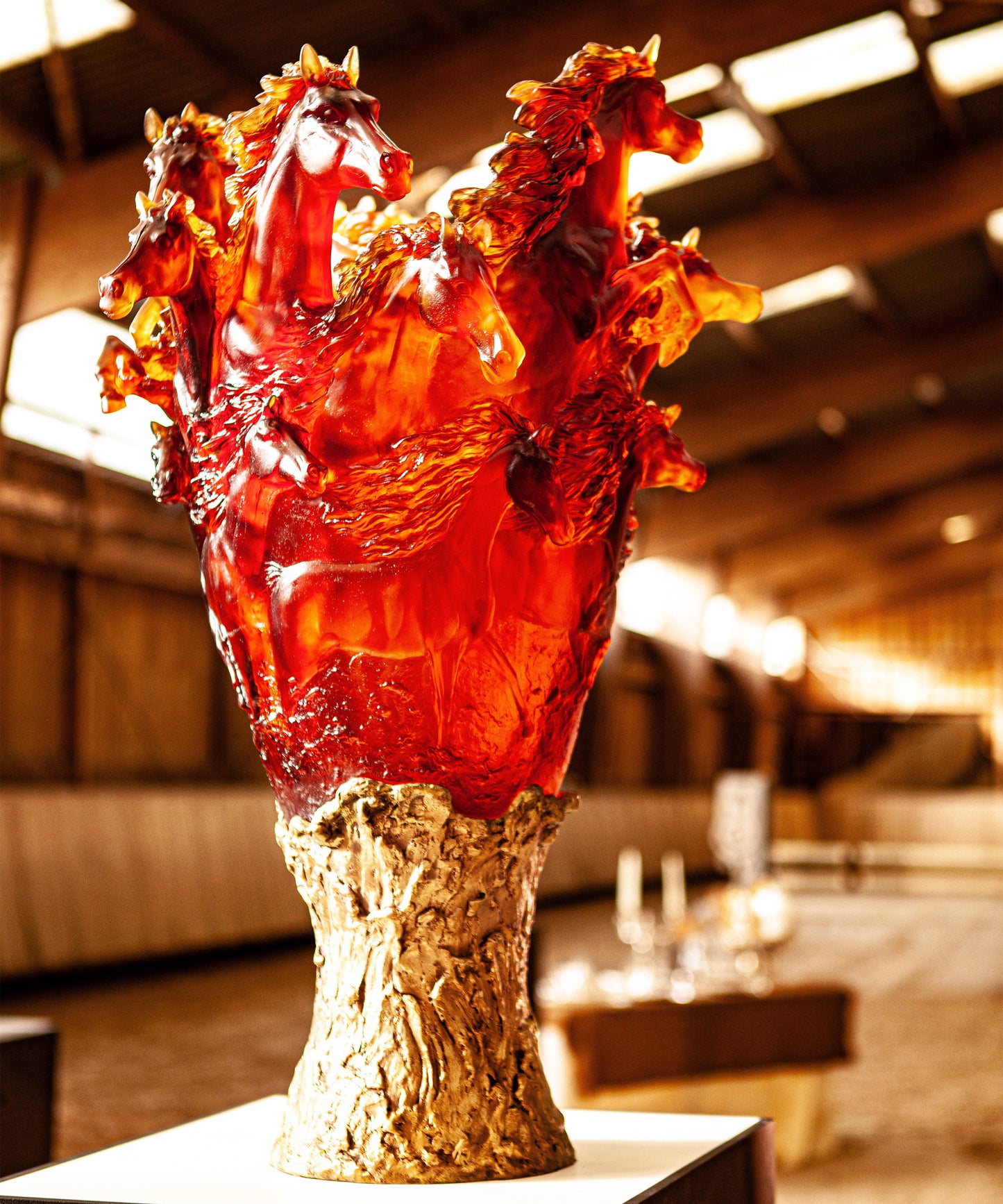 Cavalcade Vase prestige Ambre 50ex