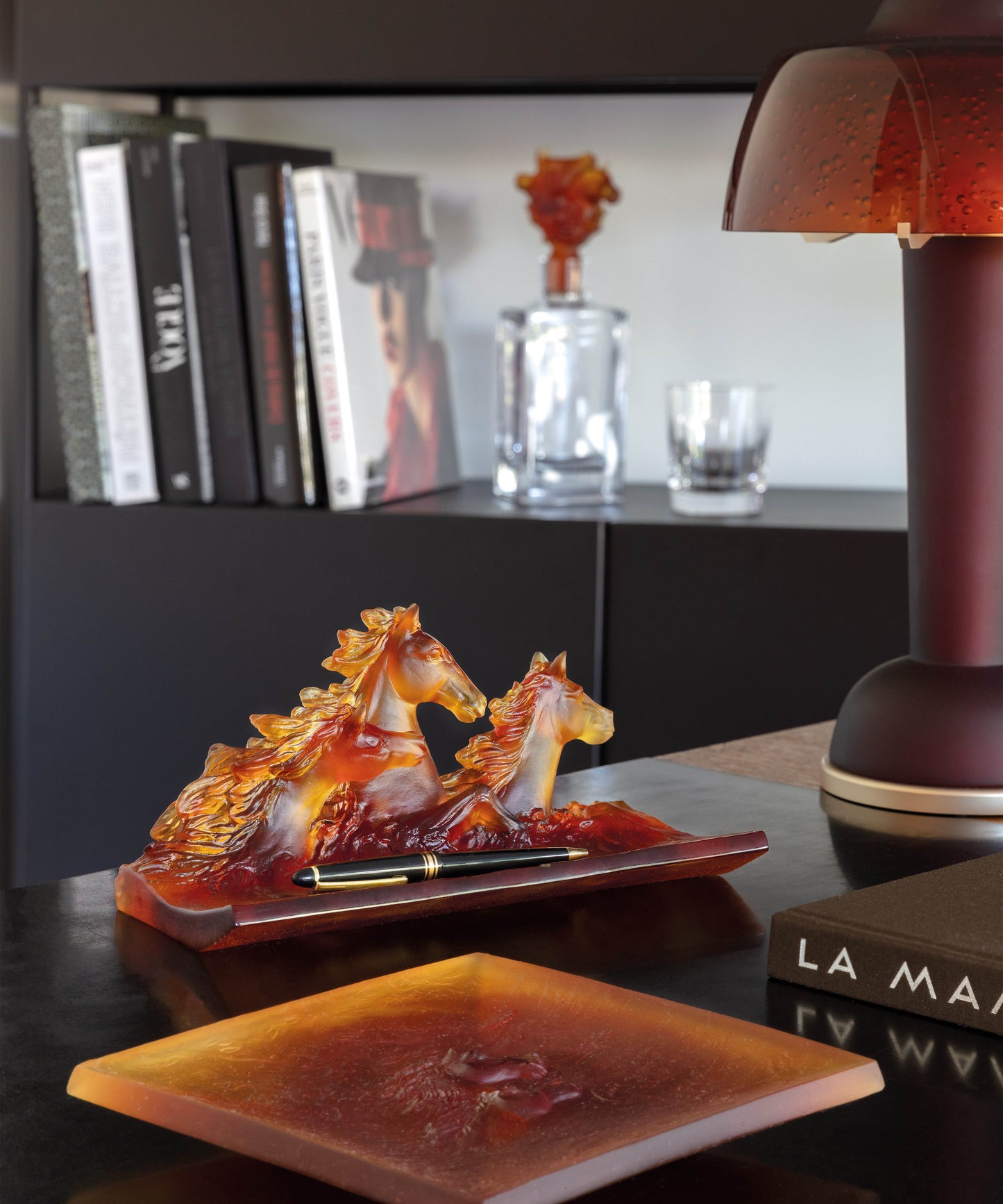 Cavalcade Vide-poche Ambre - Daum