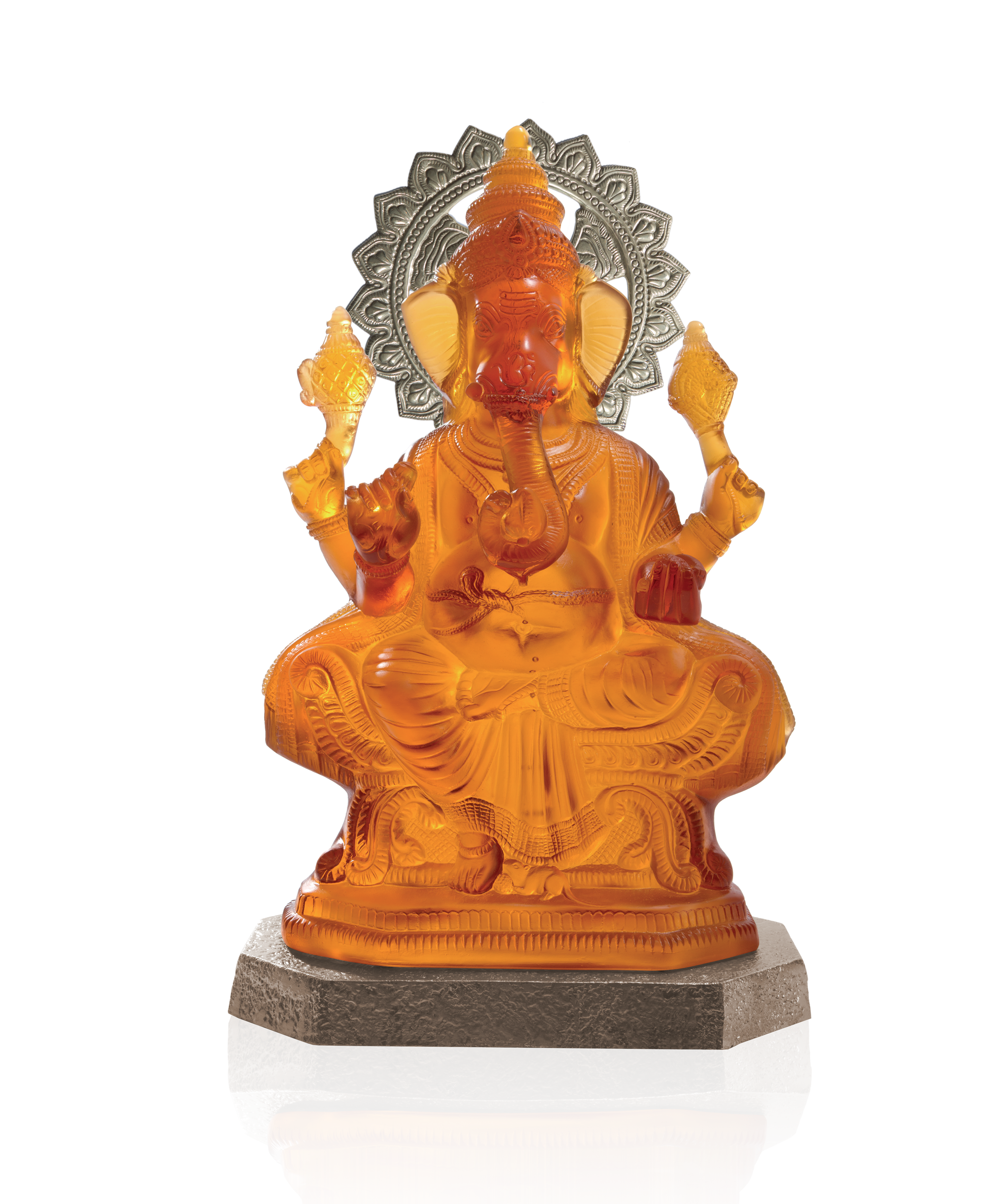 Ganesha XL 88ex – Sculpture divine en cristal vibrant | Daum