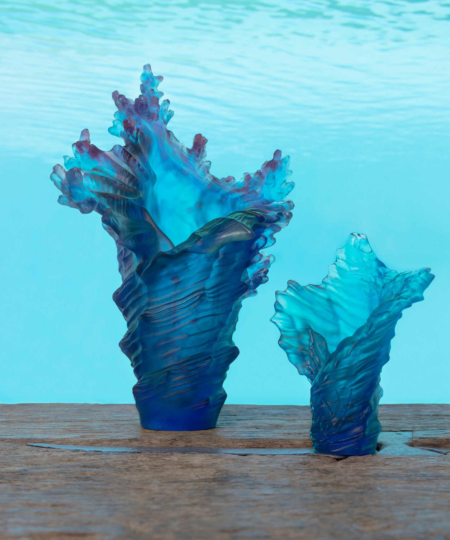 Mer de Corail Vase moyen modèle - Daum