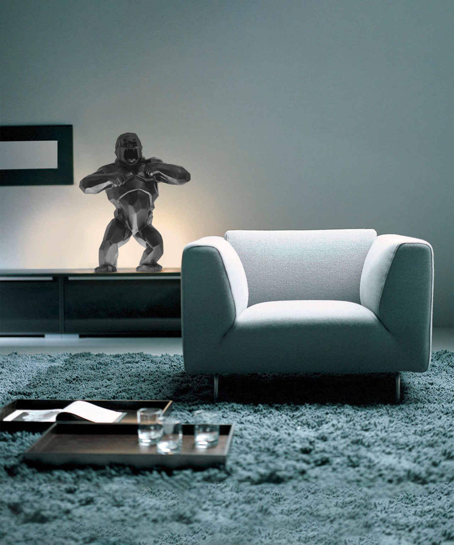 Wild Kong Noir de Richard Orlinski 99ex - Daum