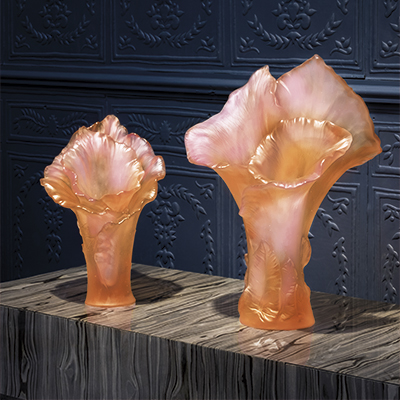 Vase grand modele Arum Rose – Daum Site Officiel