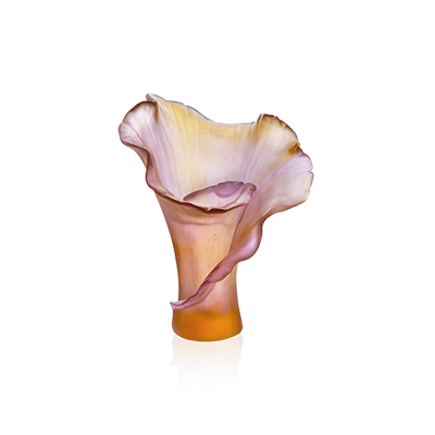 Vase moyen modele Arum Rose – Daum Site Officiel