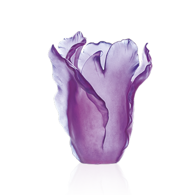 Vase grand modele Ultraviolet Tulipe – Daum Site Officiel