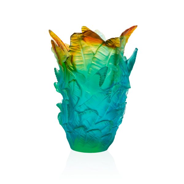 Vase Petit Modèle Voyage Tropical en cristal