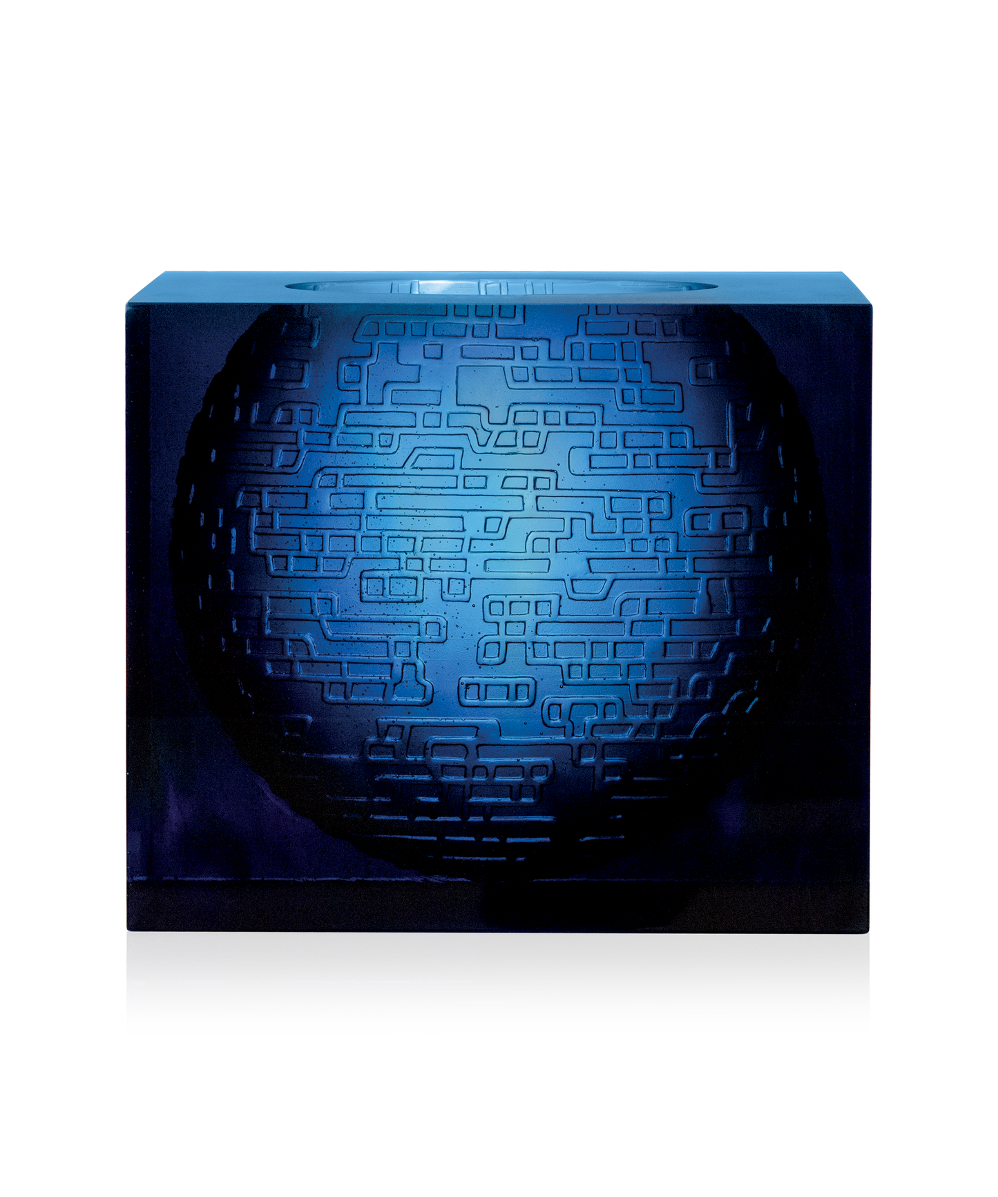 Kumara vase Blue by Jean-Marie Massaud 25ex