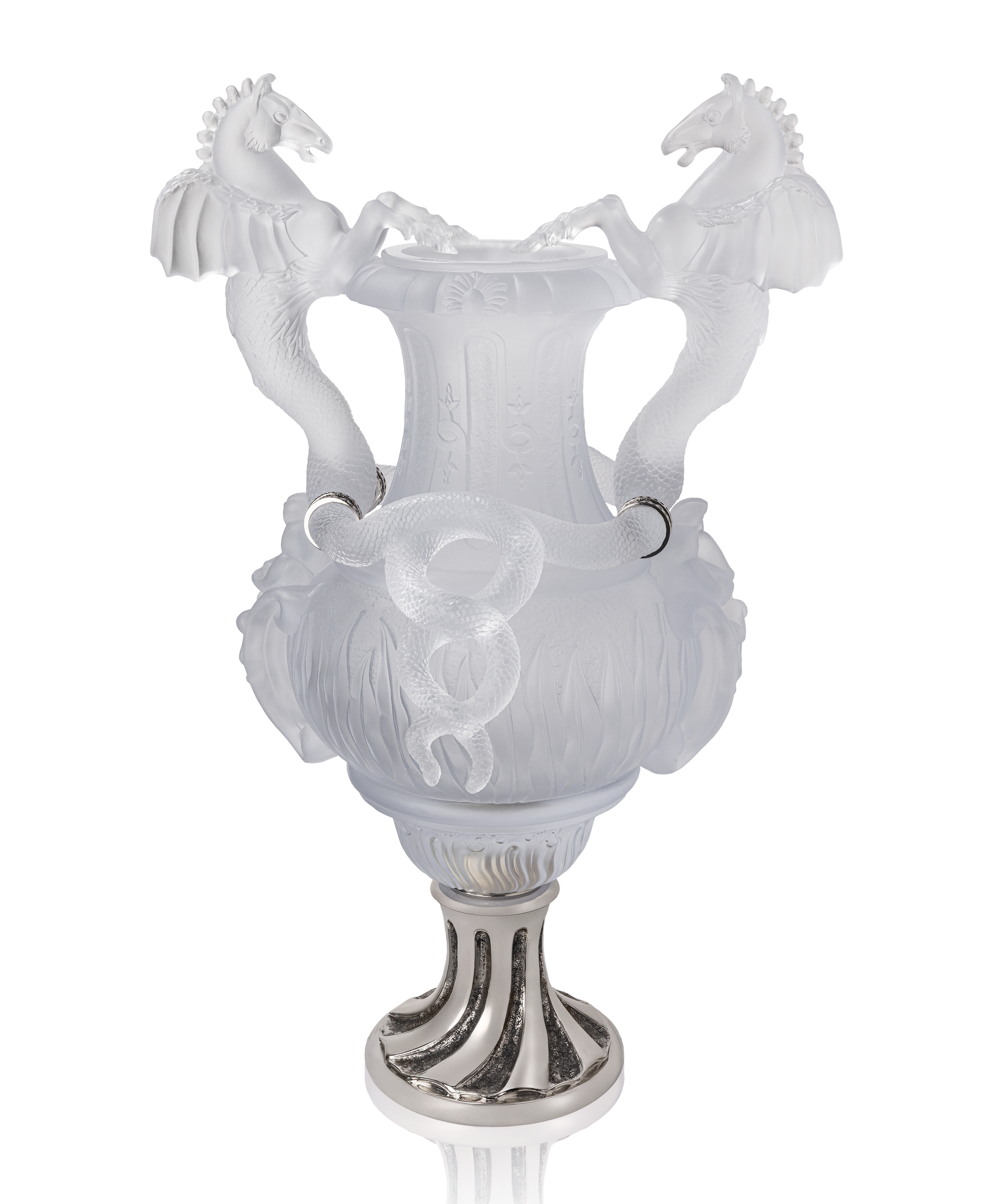 Vase chevaux ailés Blanc 8ex