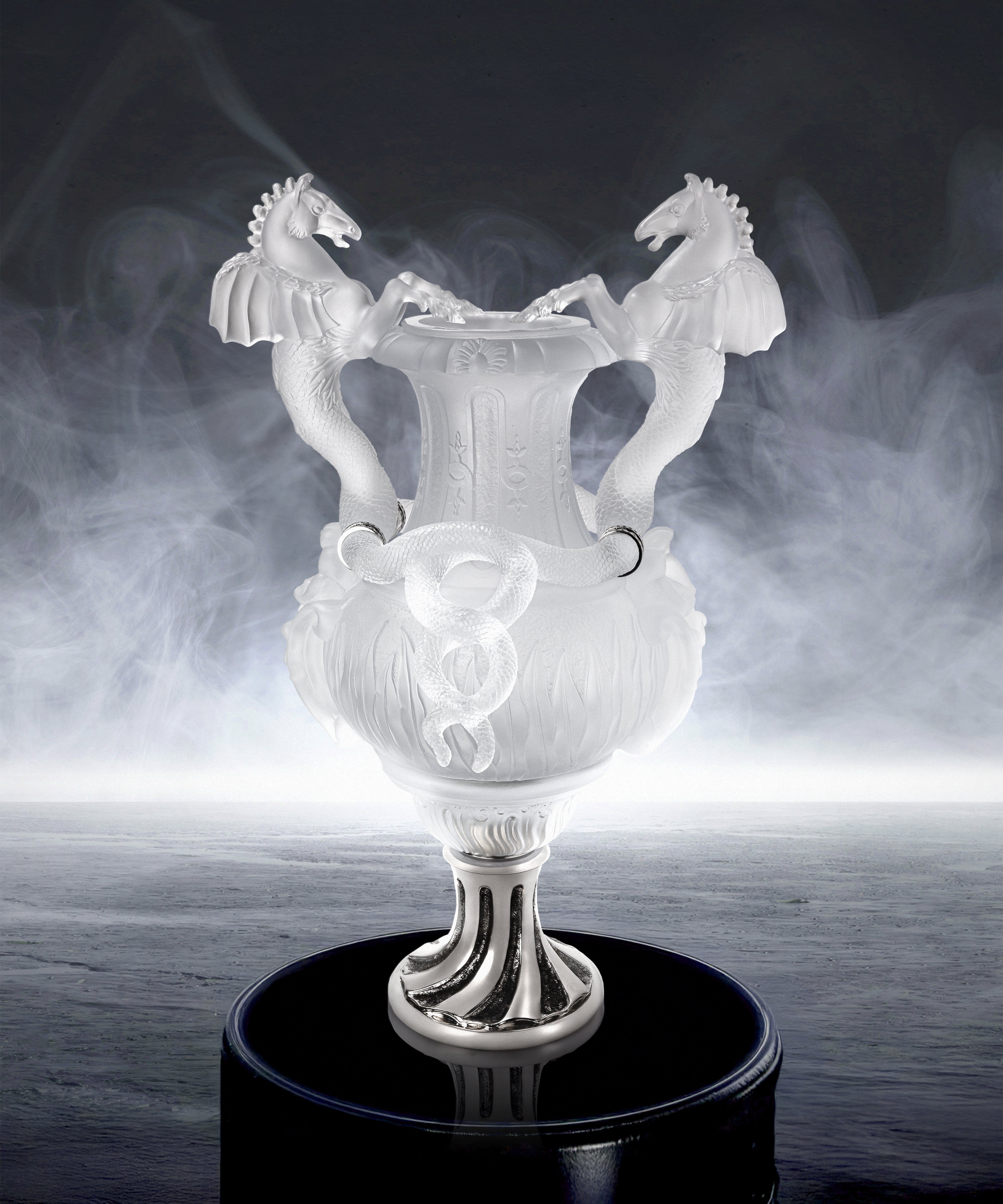 Vase chevaux ailés Blanc 8ex