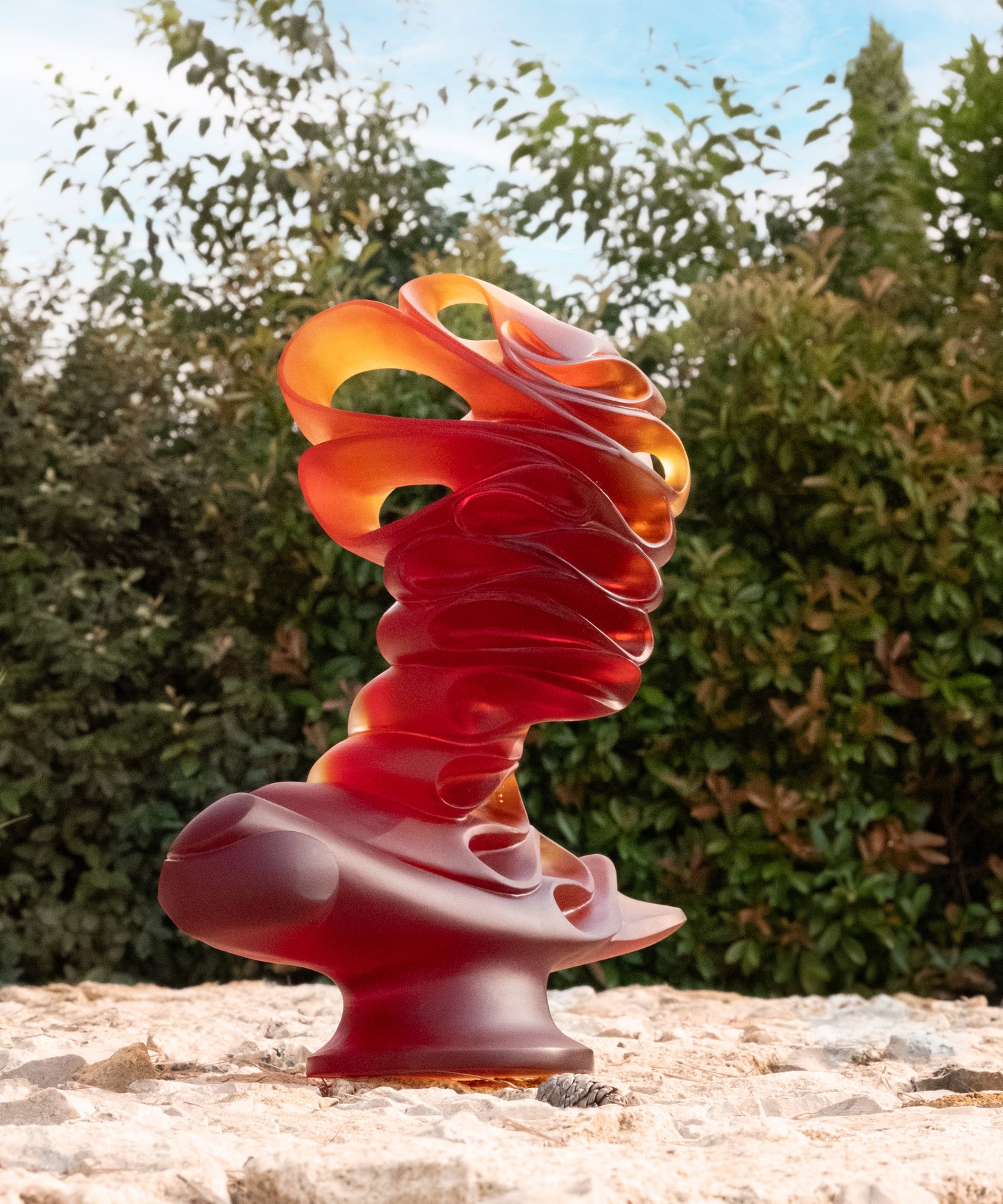 Masque de Verre Ambre de Jean Faucheur 75ex