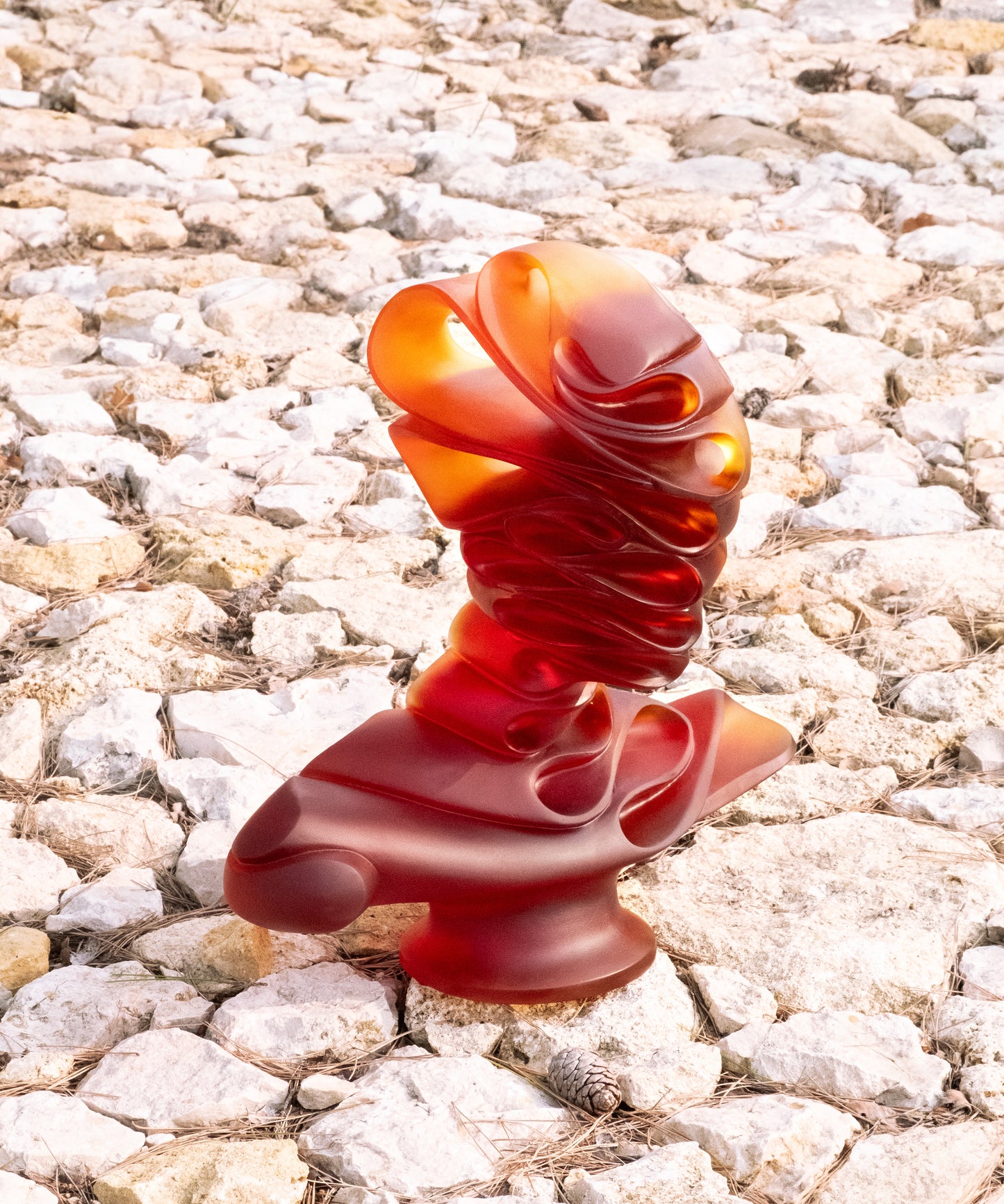 Masque de Verre Ambre de Jean Faucheur 75ex