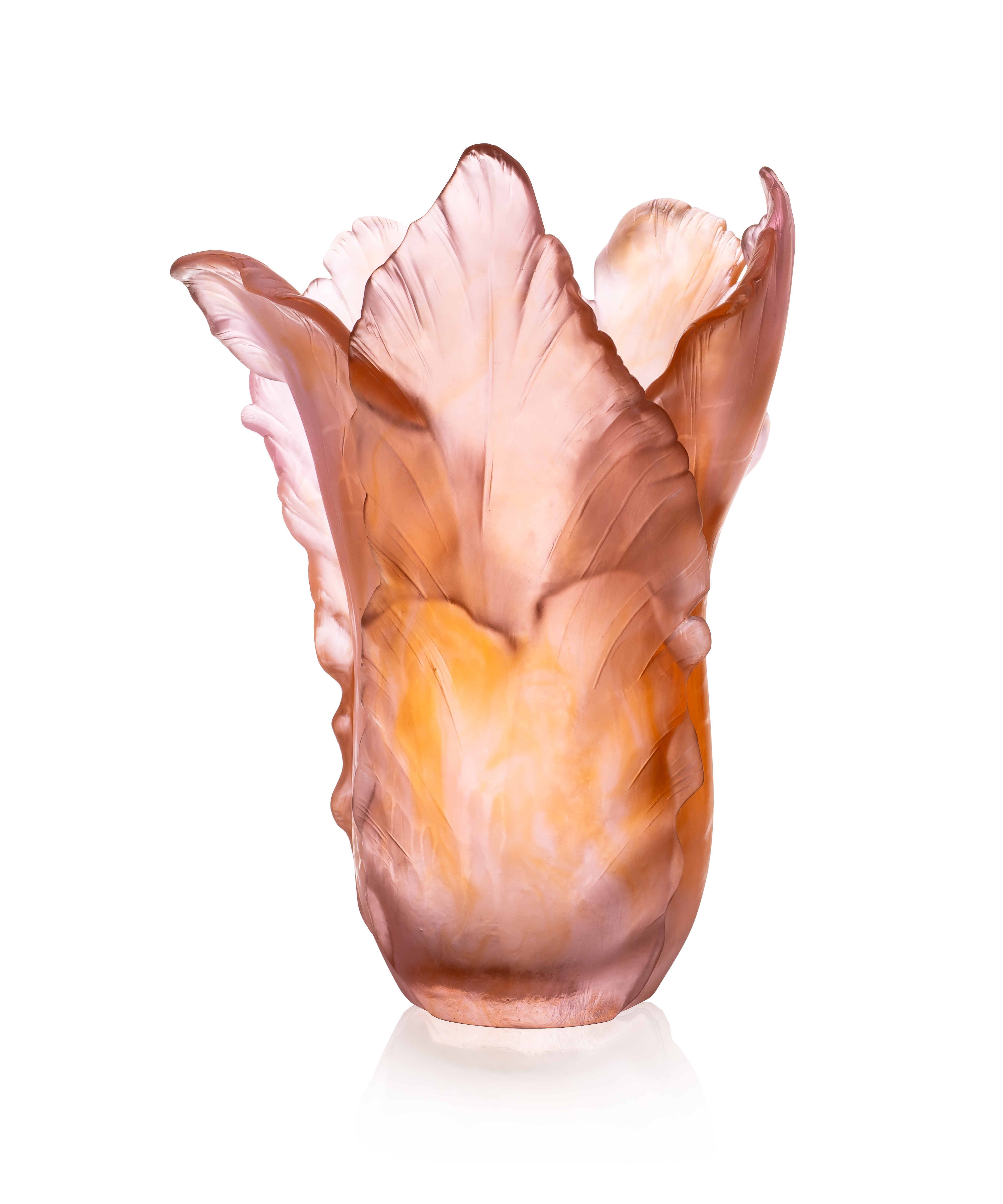 Tulipe Vase Magnum ambre rose 50ex
