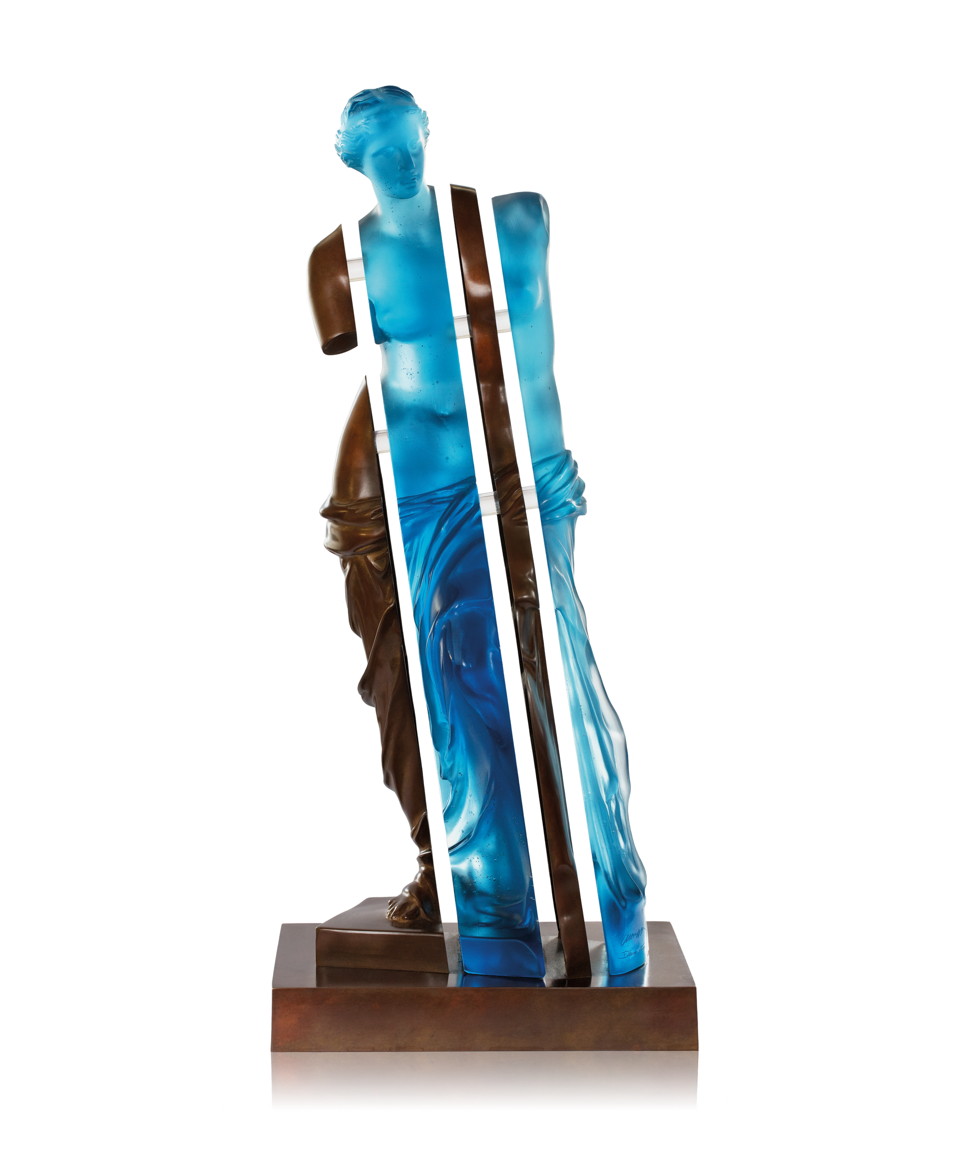L'Ame de Vénus Blue and bronze by Arman 125ex – Daum