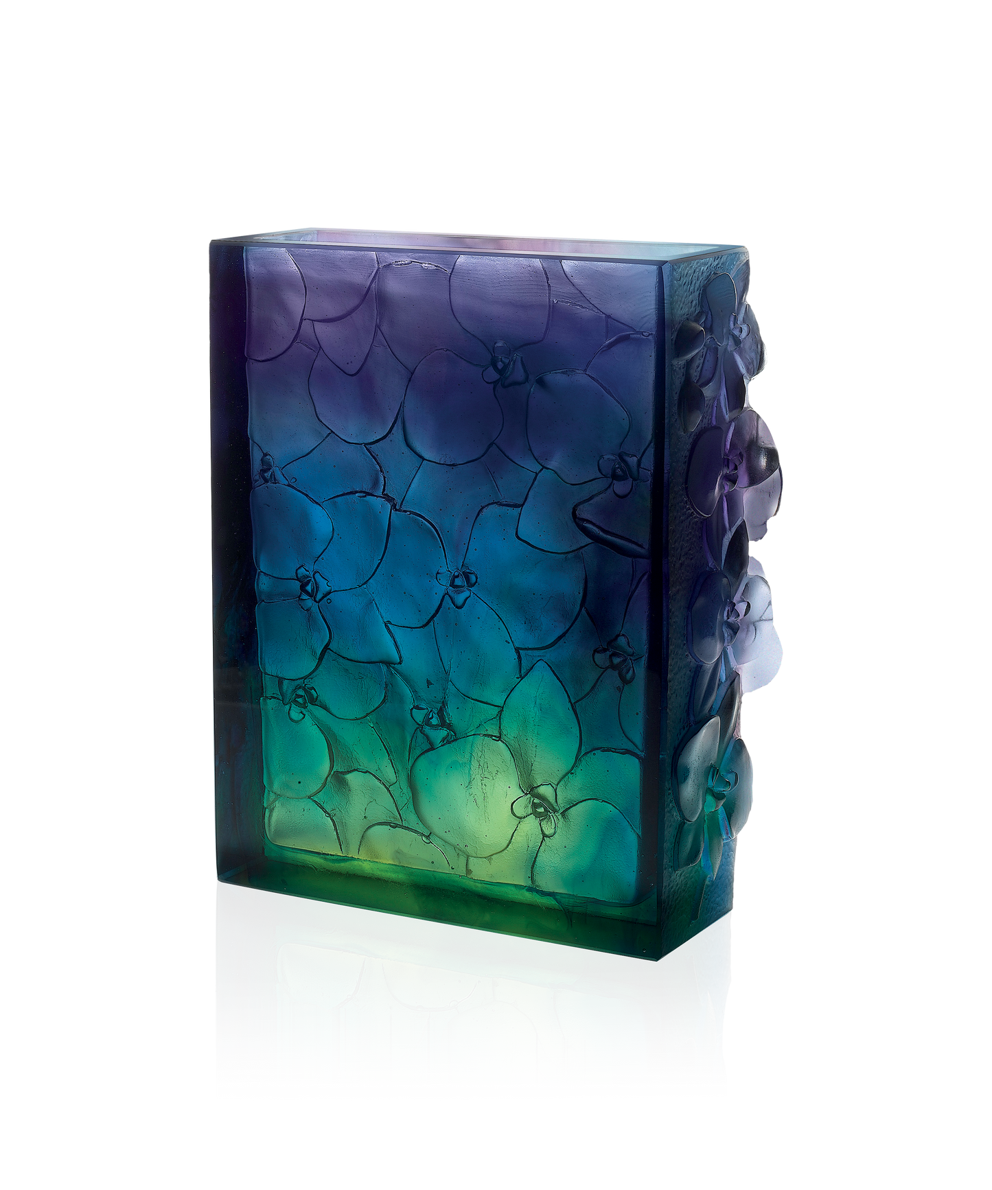 Orchidée Vase Bleu nuit