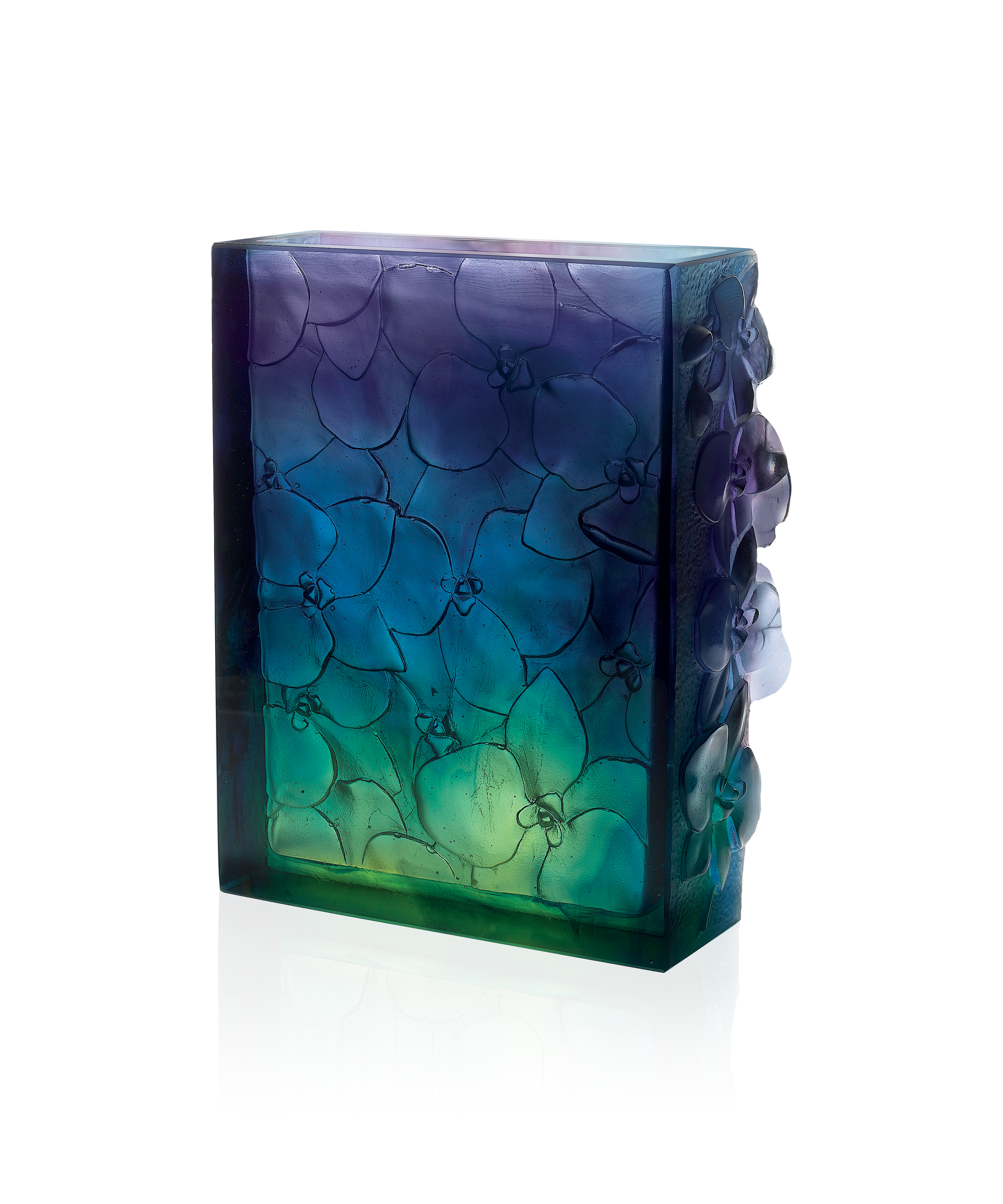 Orchidée Vase Bleu nuit