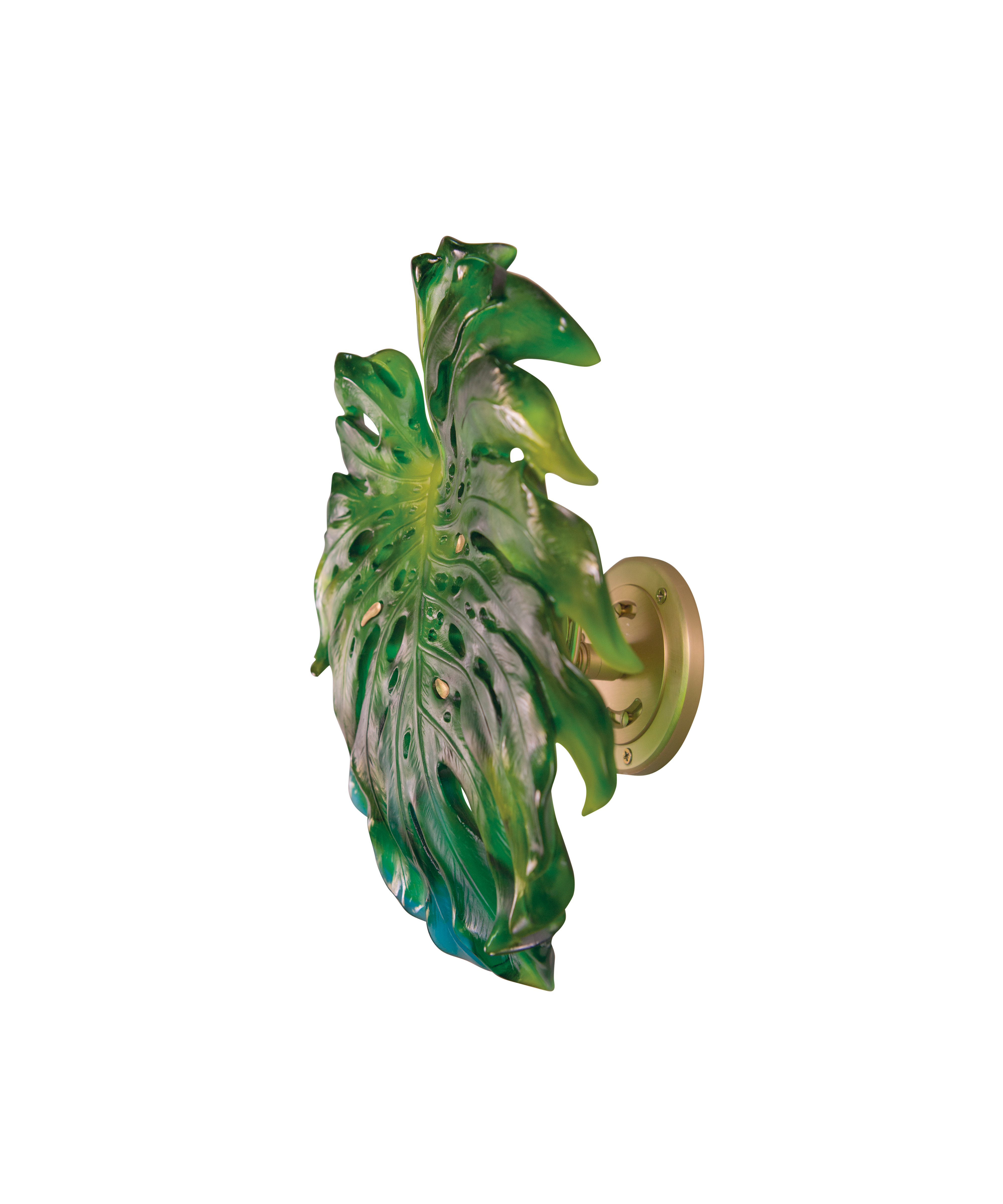 Monstera Feuille murale petit modèle - fixation courte Verte de Emilio Robba