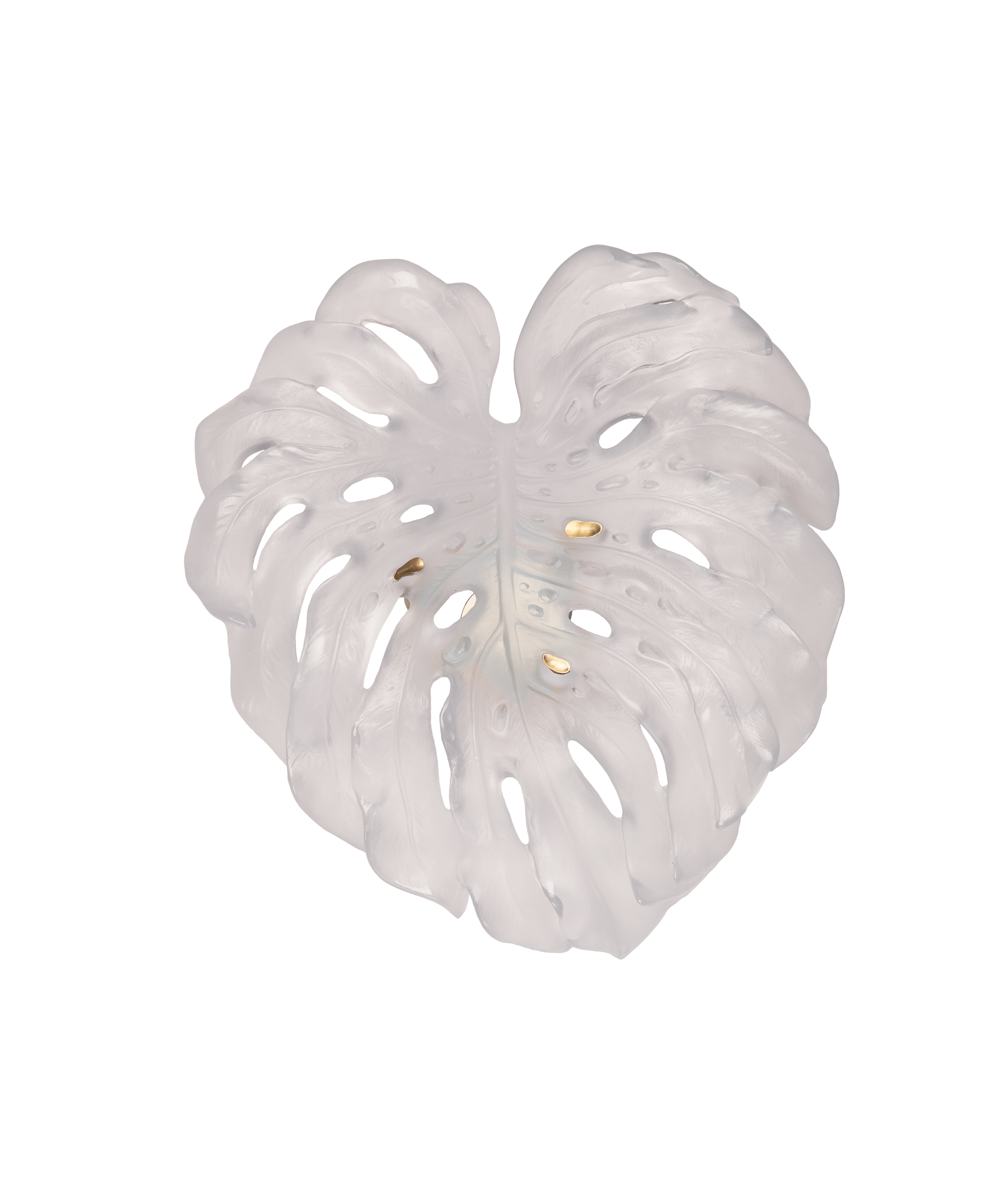 Monstera Feuille murale petit modèle - fixation courte Blanche de Emilio Robba