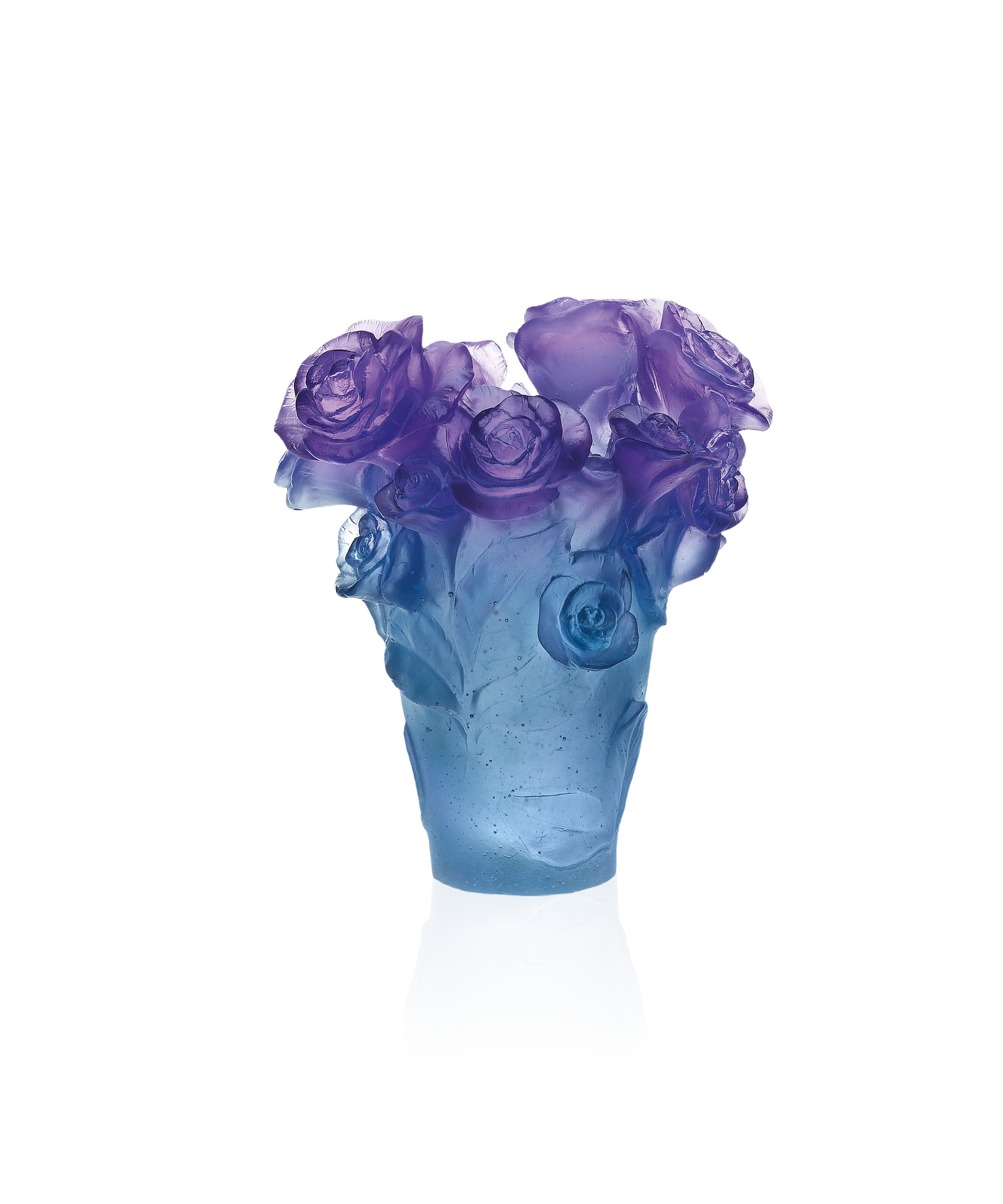 Rose Passion Vase petit modèle Bleu et mauve
