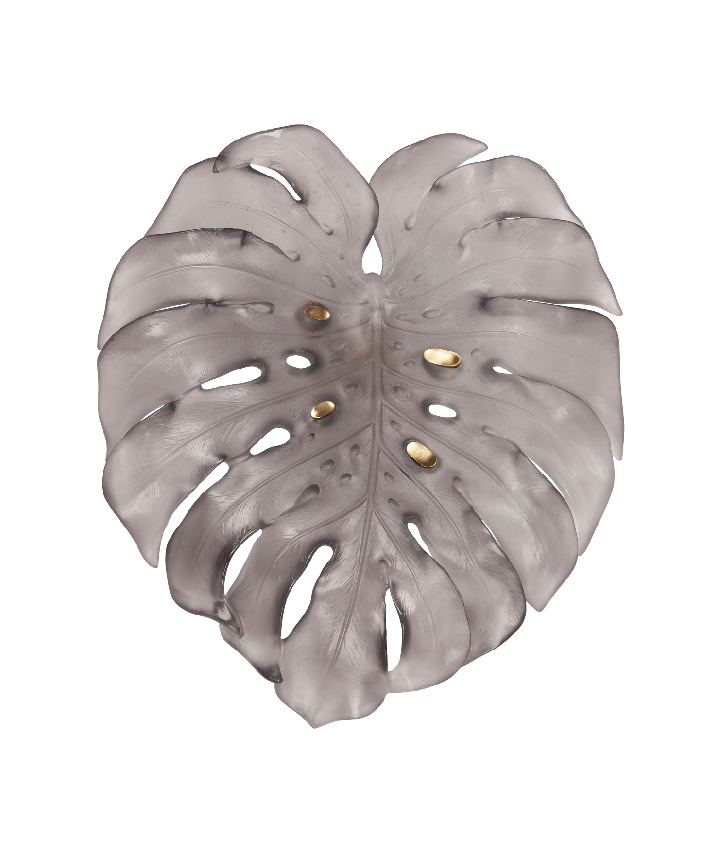 Monstera Feuille murale grand modèle Grise de Emilio Robba