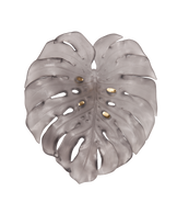 Monstera Feuille murale grand modèle Grise de Emilio Robba