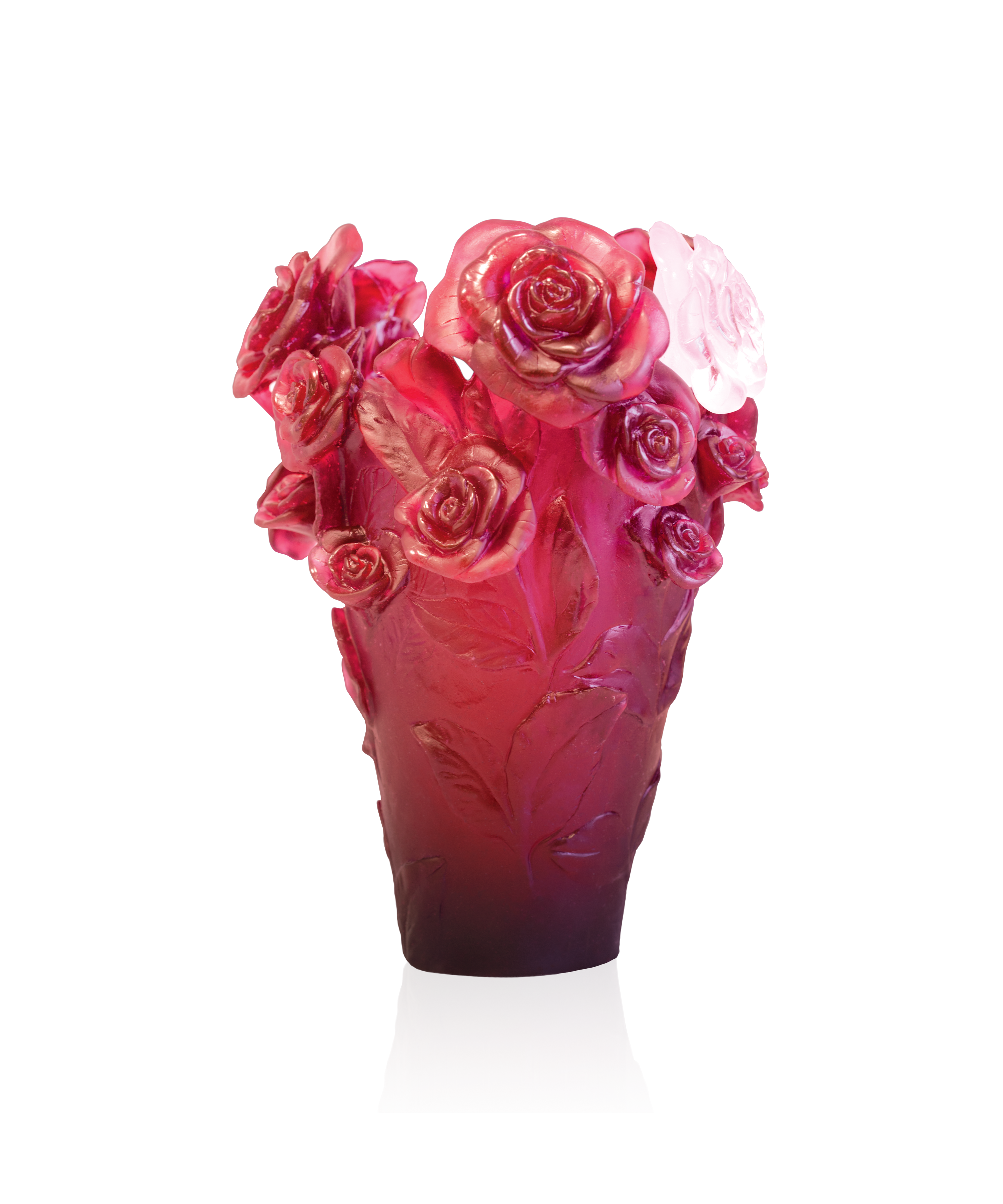 Rose Passion Vase Rouge, fleur blanche 375ex