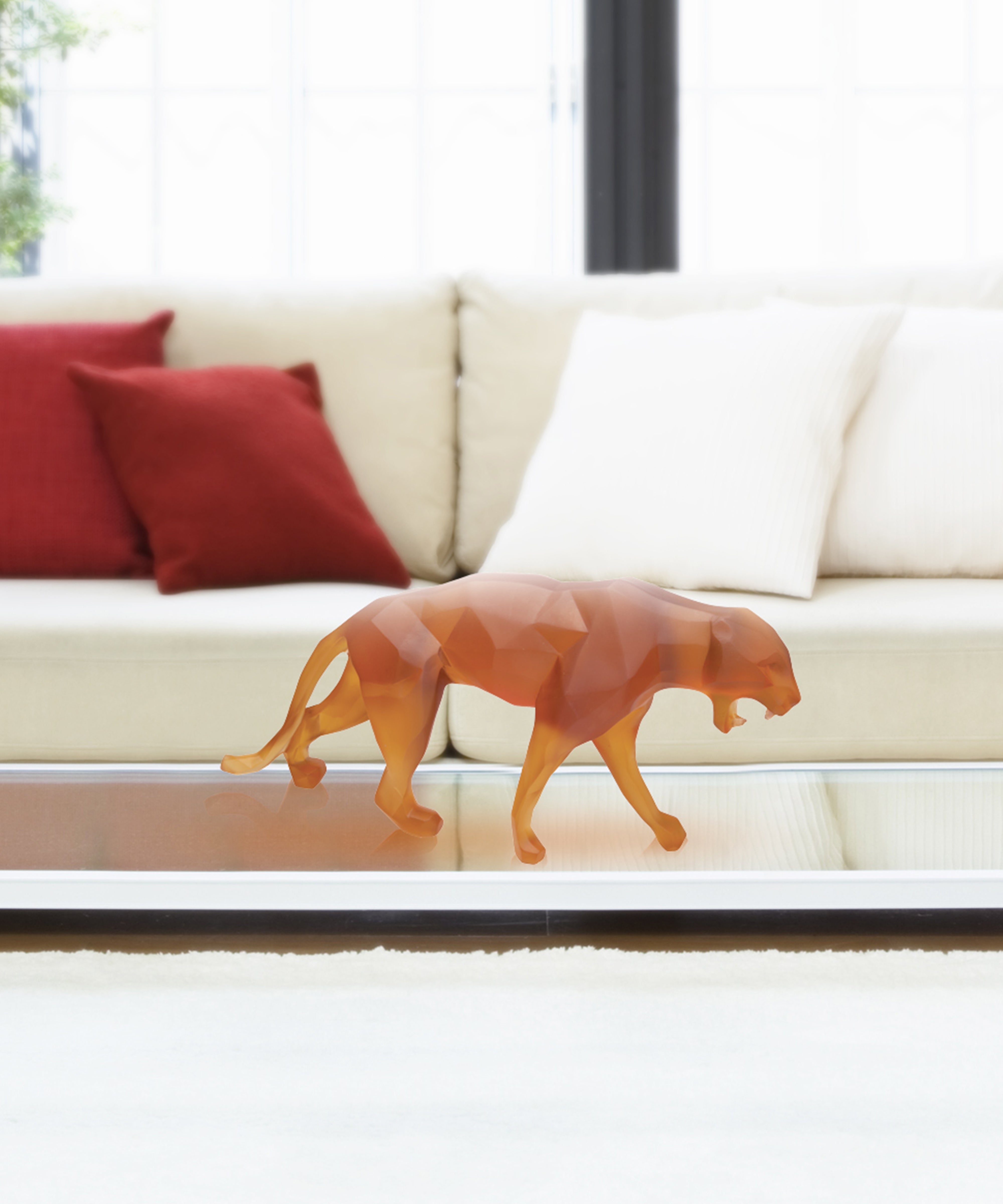 Wild Panther Orange de Richard Orlinski 99ex