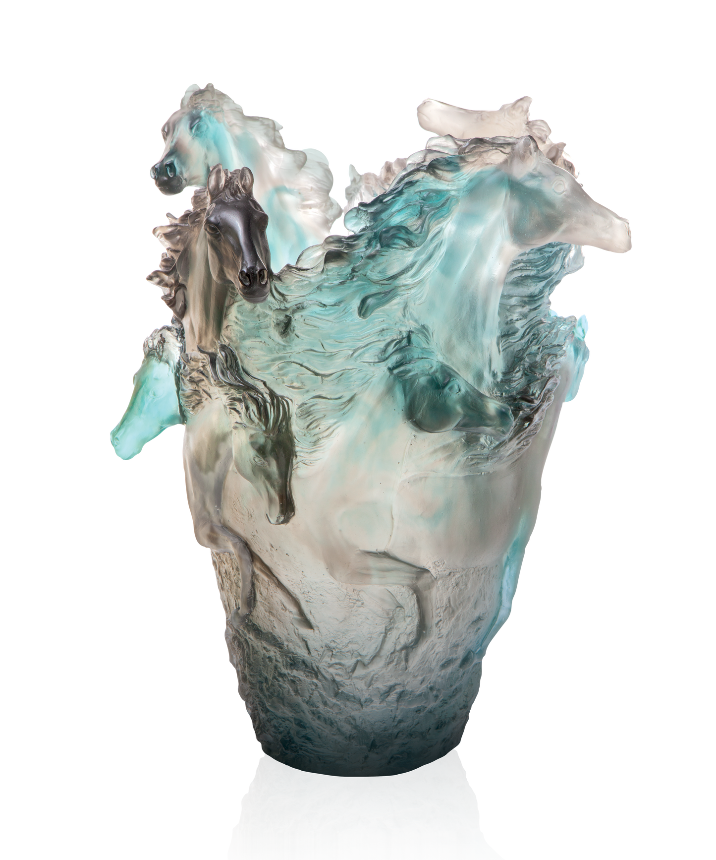 Cavalcade Vase grand modèle Bleu-gris 500ex