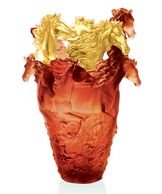 Cavalcade Vase magnum Ambre, finition or 25ex