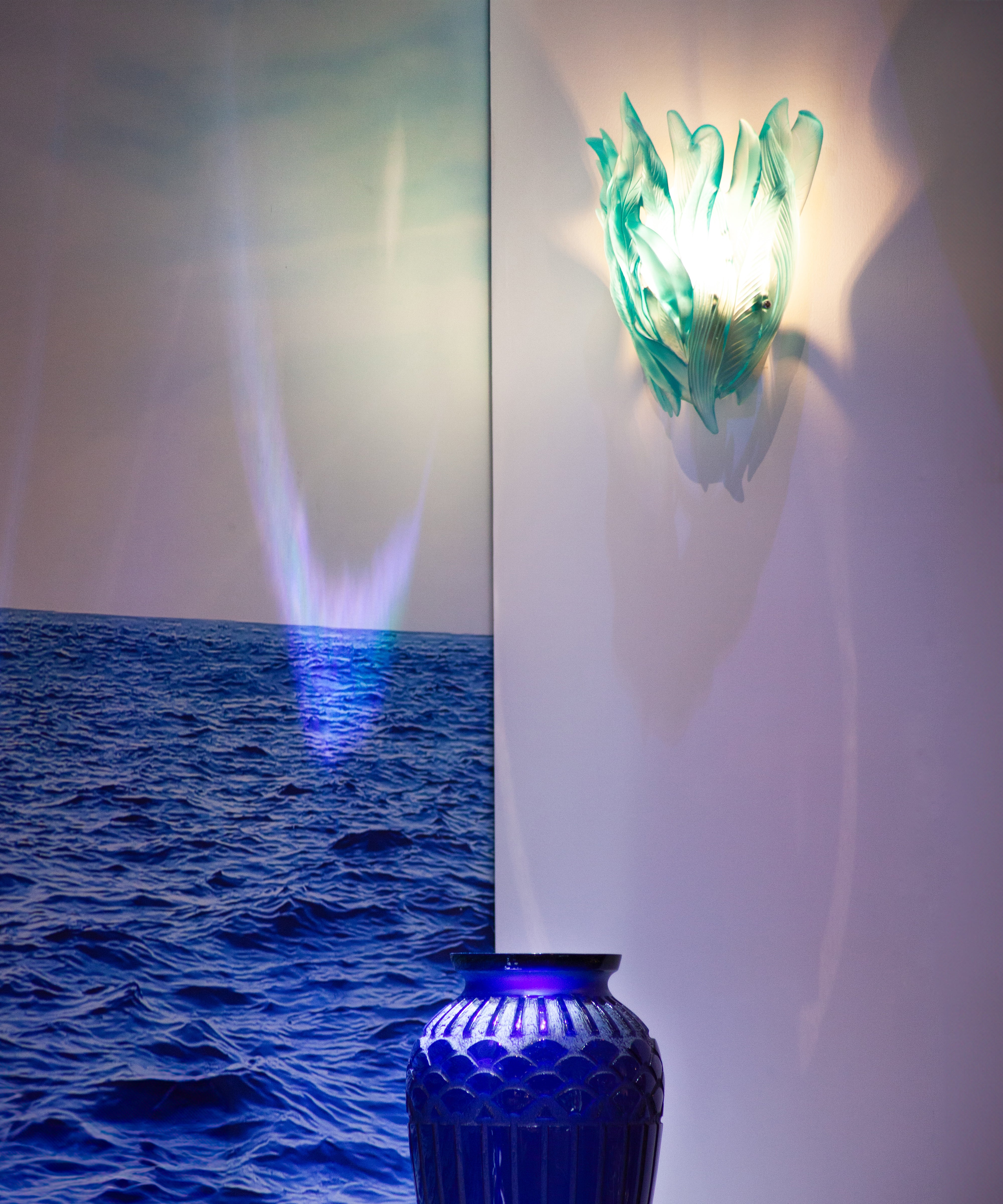 Végétale Wall Lamp Turquoise – Daum