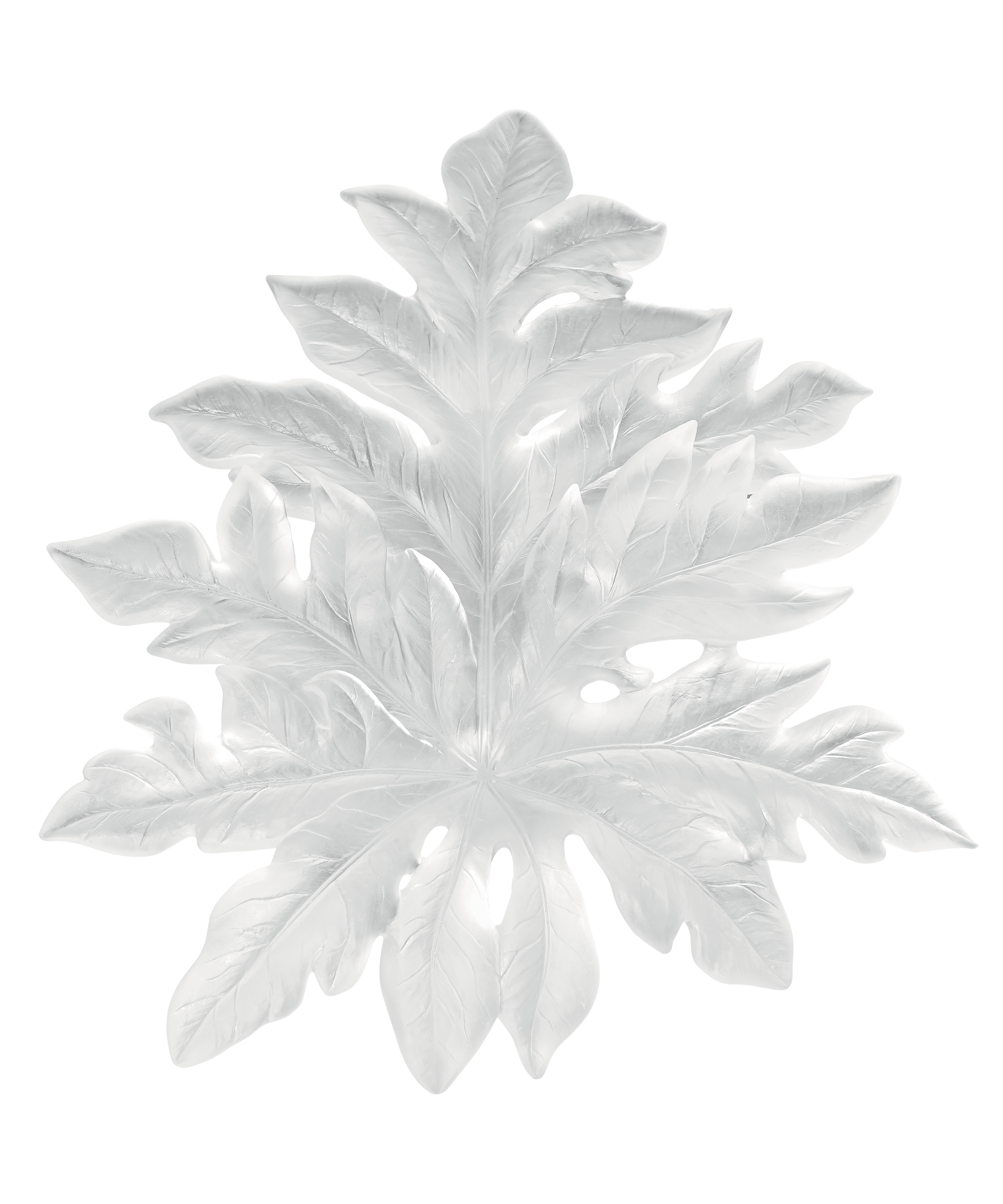 Bornéo Feuille murale grand modèle Blanche de Emilio Robba