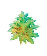 Bornéo Feuille murale petit modèle - fixation courte Verte de Emilio Robba