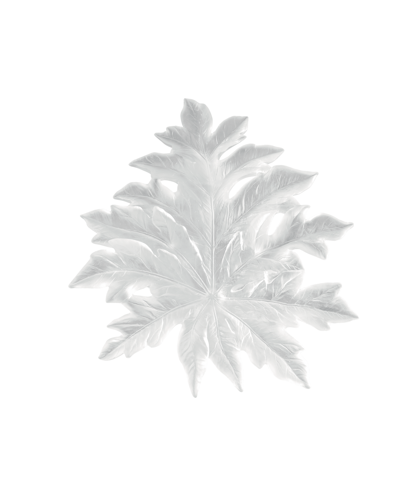 Bornéo Small wall leaf - short fixing White by Emilio Robba