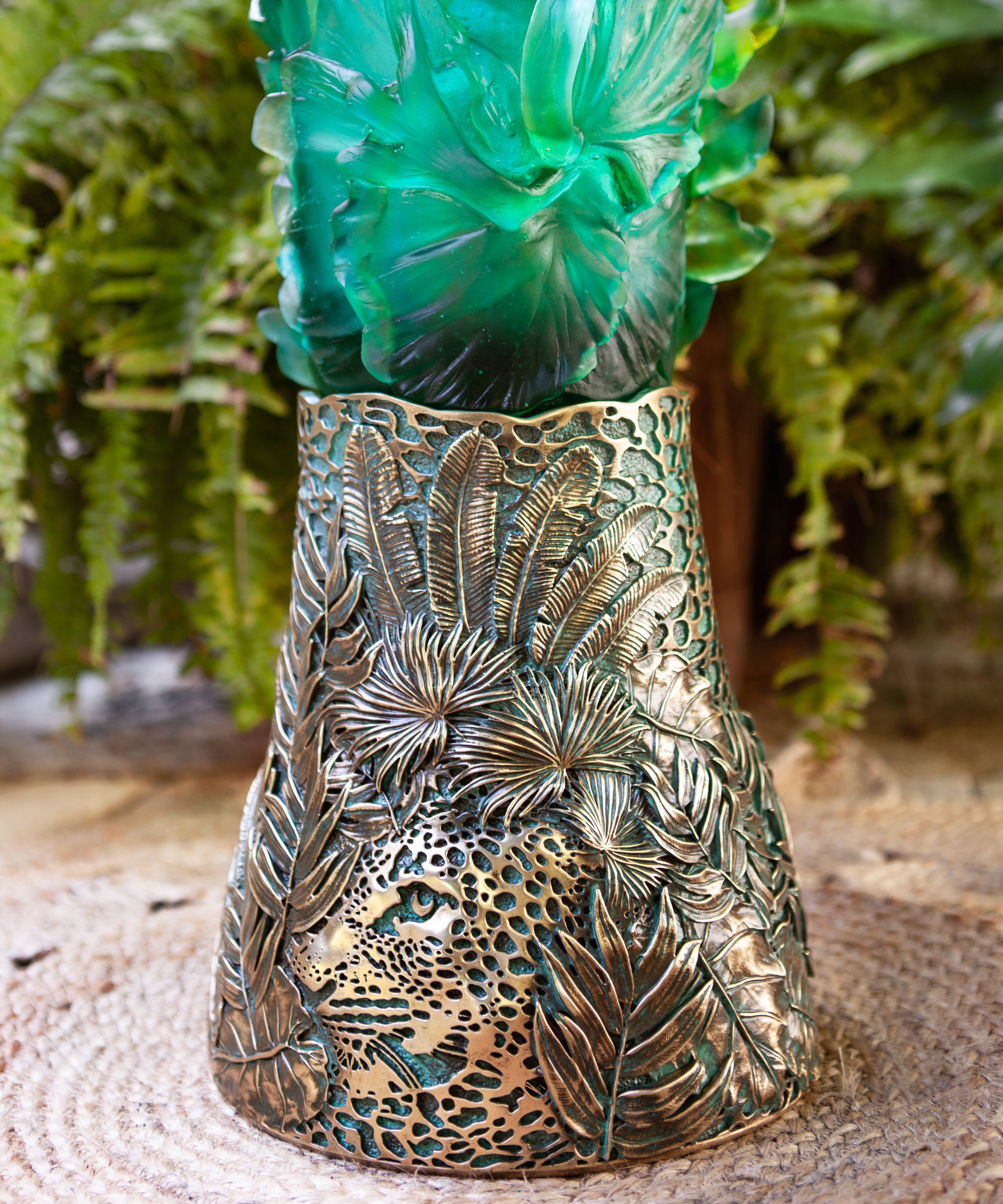 Bornéo Tropical Vase prestige de Emilio Robba 99ex