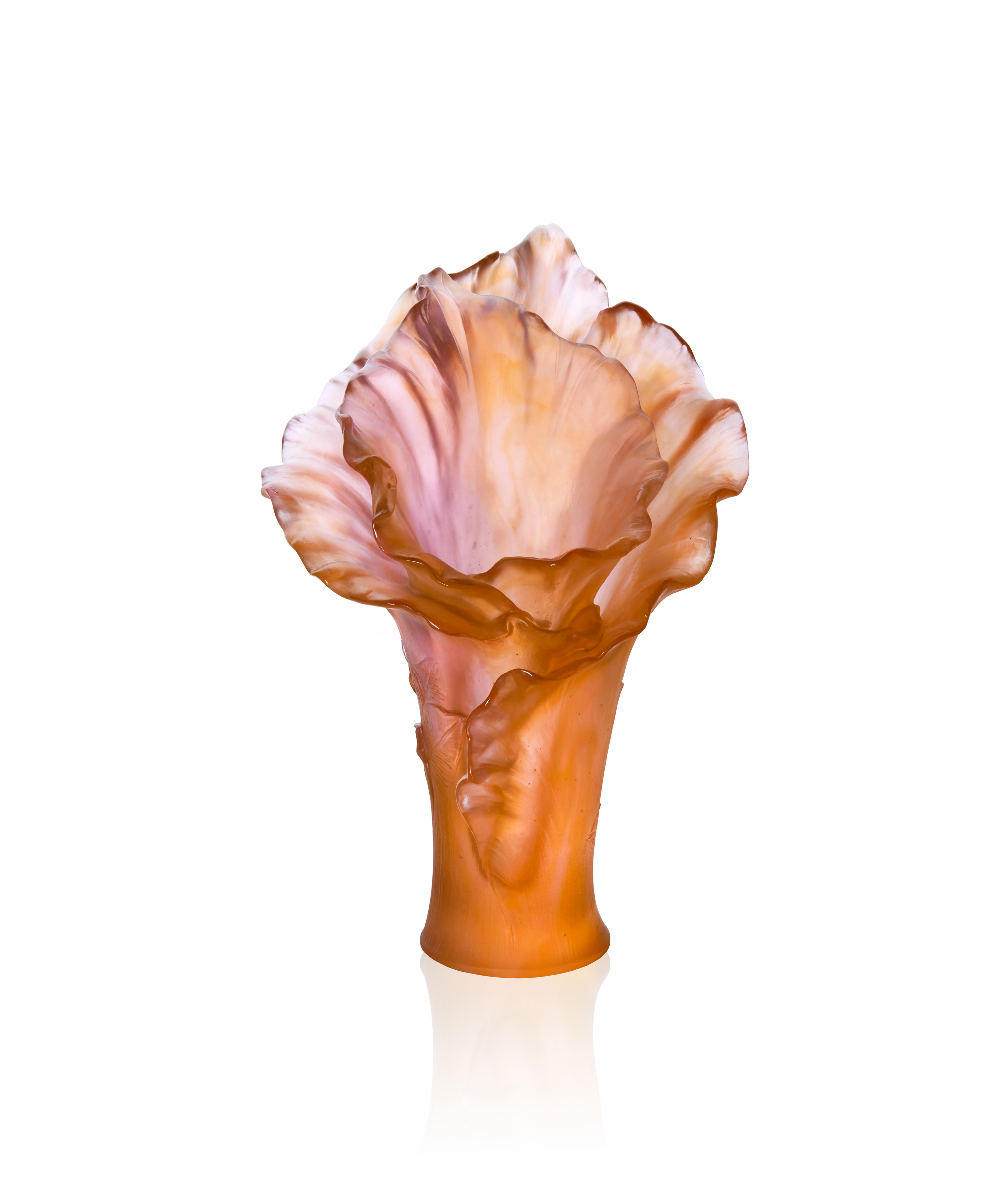 Arum Vase grand modèle Ambre-rose