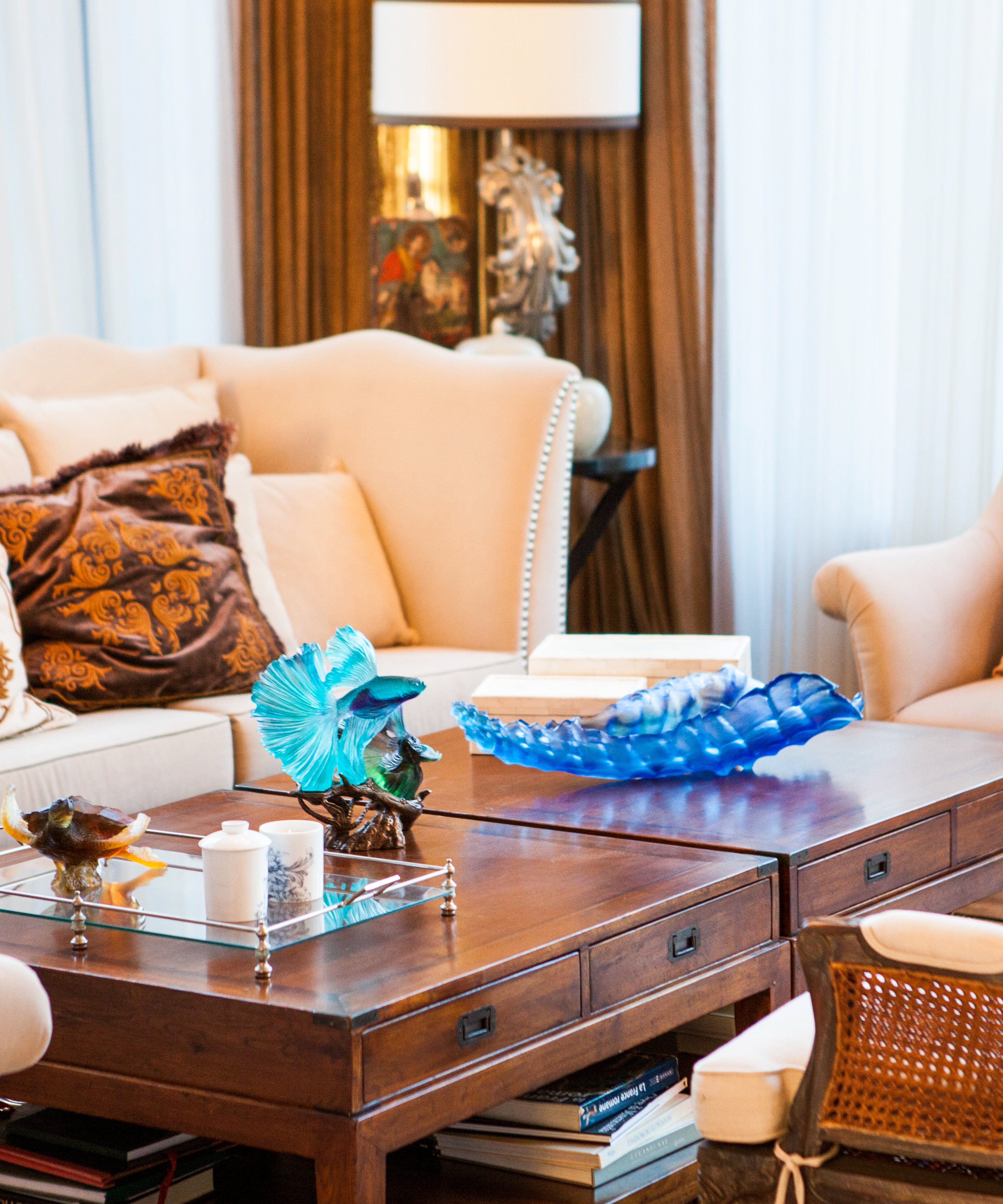 Mer de Corail Tortue de mer grand modèle Ambre gris