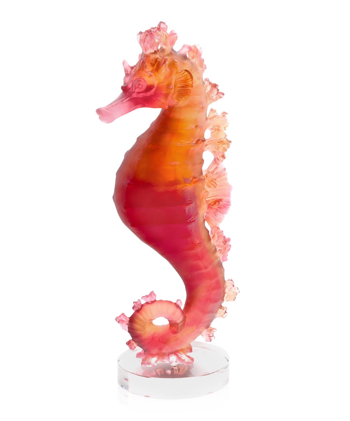 Mer de Corail Seahorse Amber red