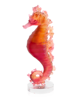Mer de Corail Seahorse Amber red