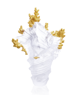 Mer de Corail Large vase White, gold finish 99ex