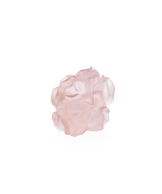 Fleur décorative en verre Camélia de la marque Daum, avec des pétales délicats et des détails artistiques.