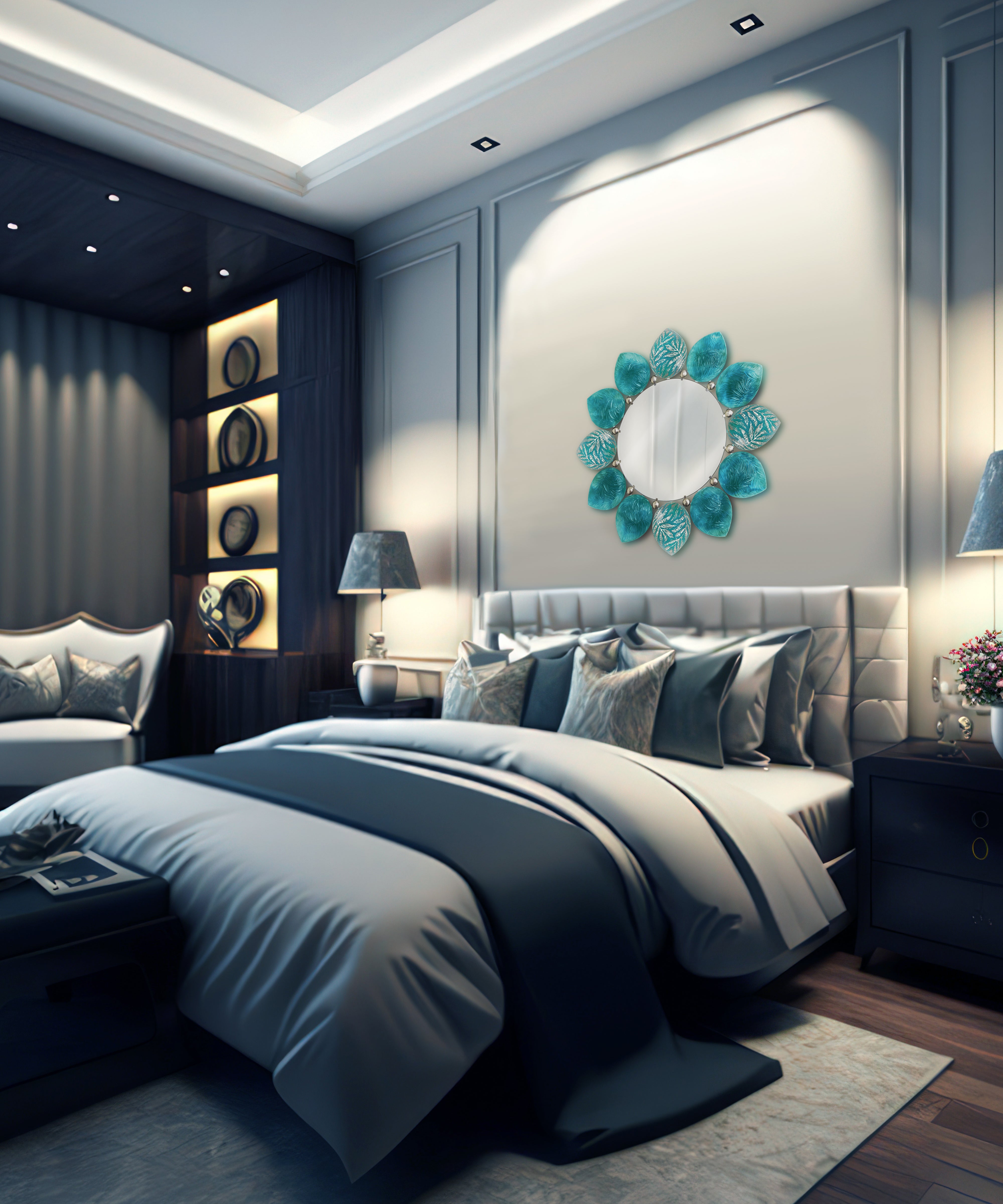 Mélodie Miroir Turquoise de Jacques Hurel 25ex