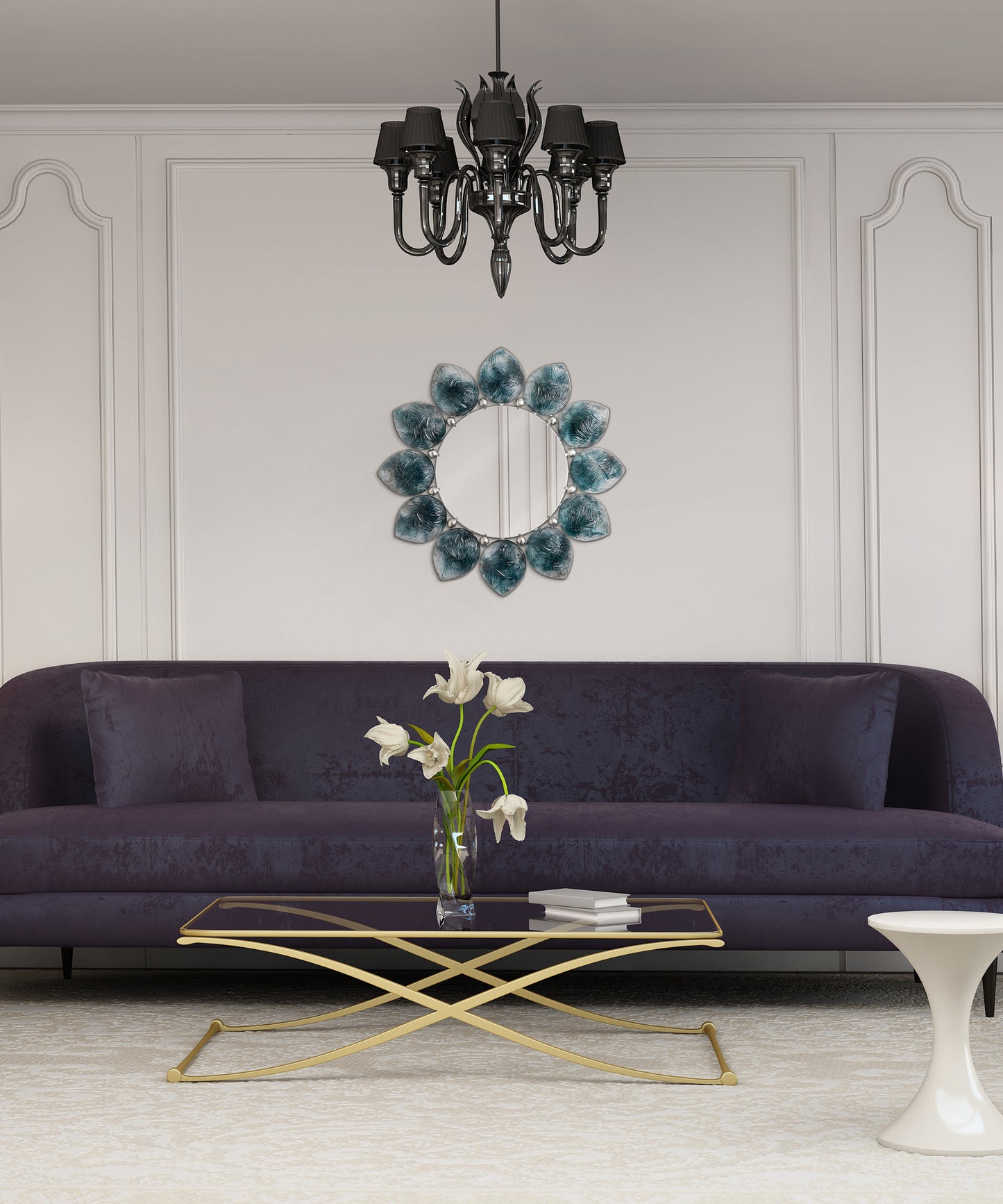 Mélodie Miroir Bleu-gris de Jacques Hurel 25ex