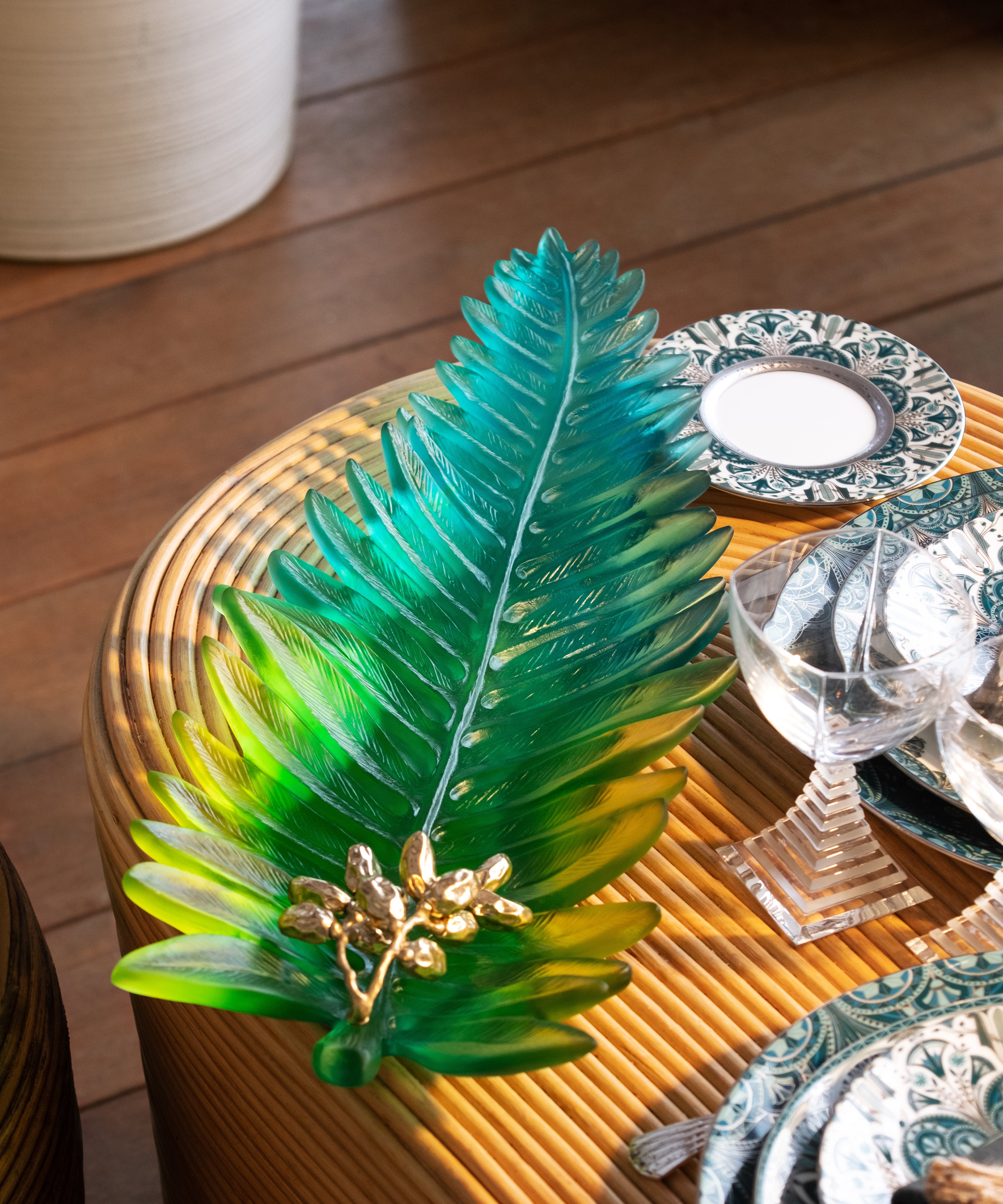 Palm Beach Coupe feuille grand modèle de Emilio Robba 225ex