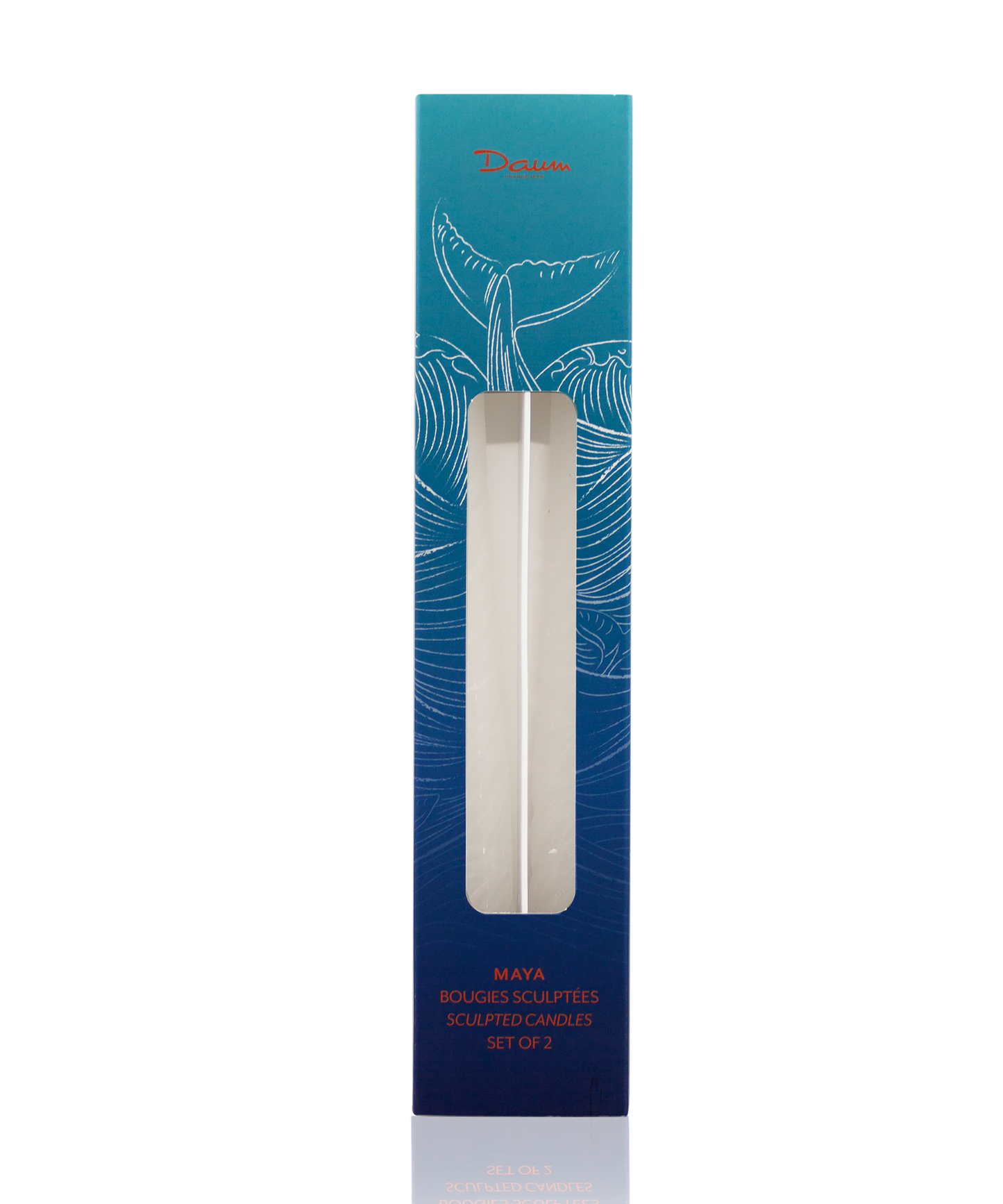 Maya Coffret de 2 bougies sculptées