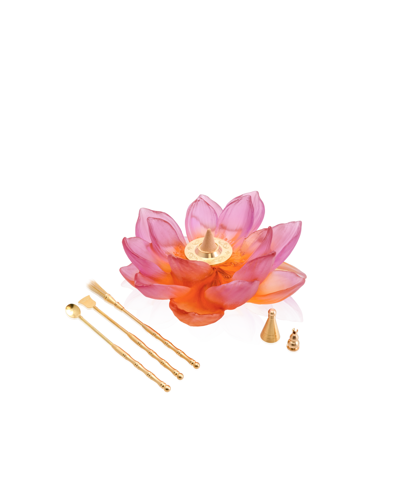 Jardin de Lotus Incense holder Amber-pink