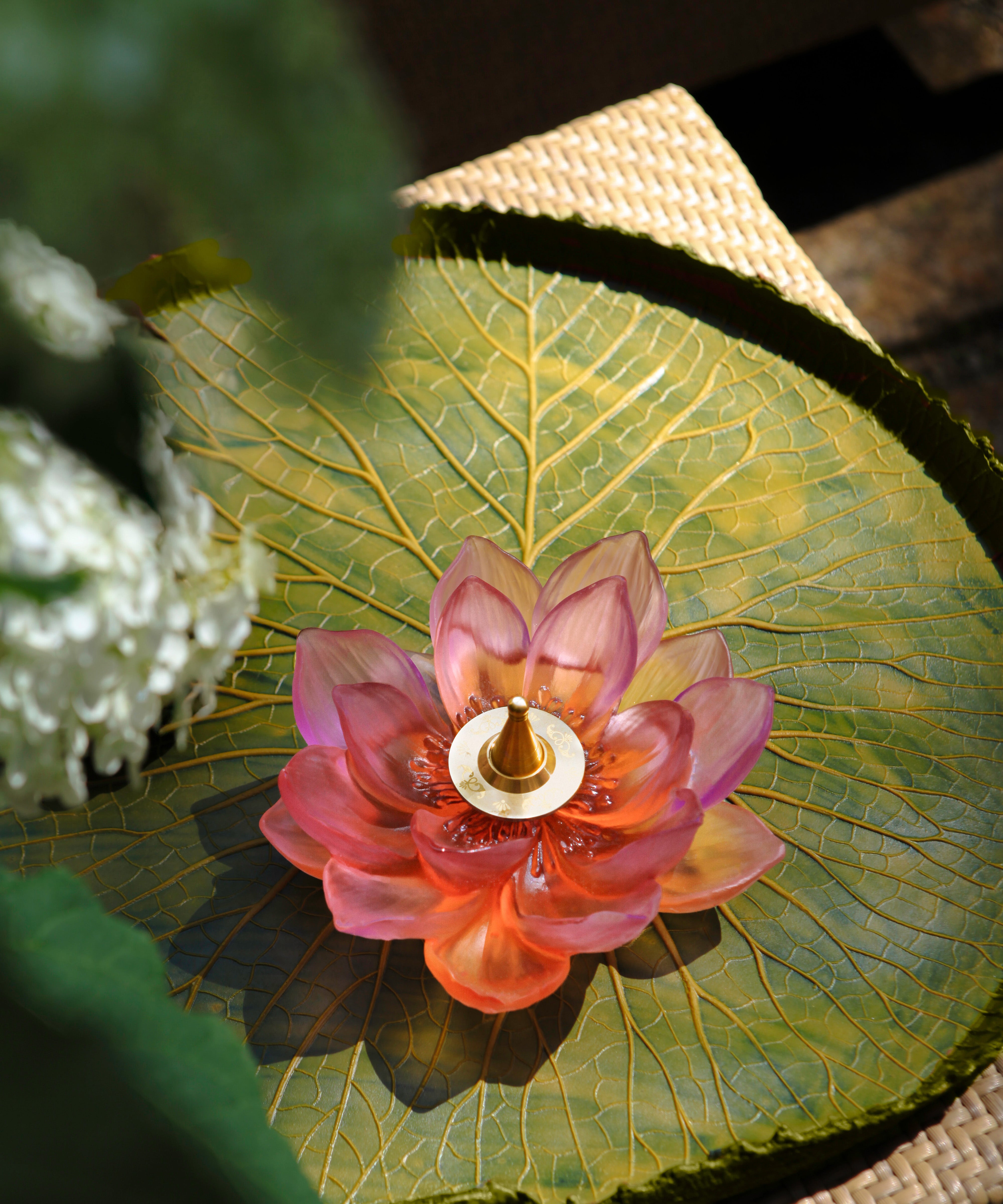 Jardin de Lotus Porte encens Ambre-rose