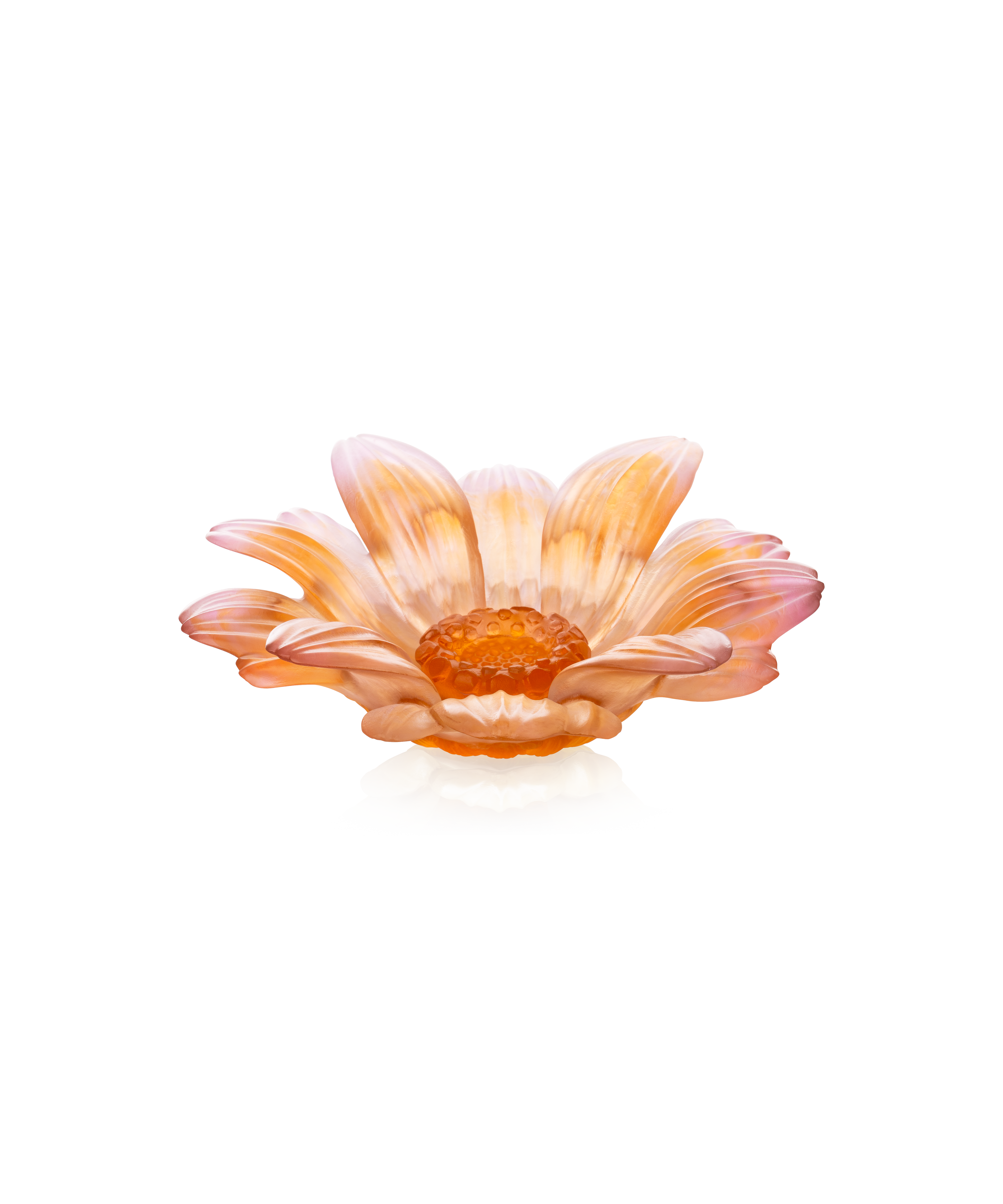 Or d'Abeille Fleur de présentation  petit modèle ambre-rose