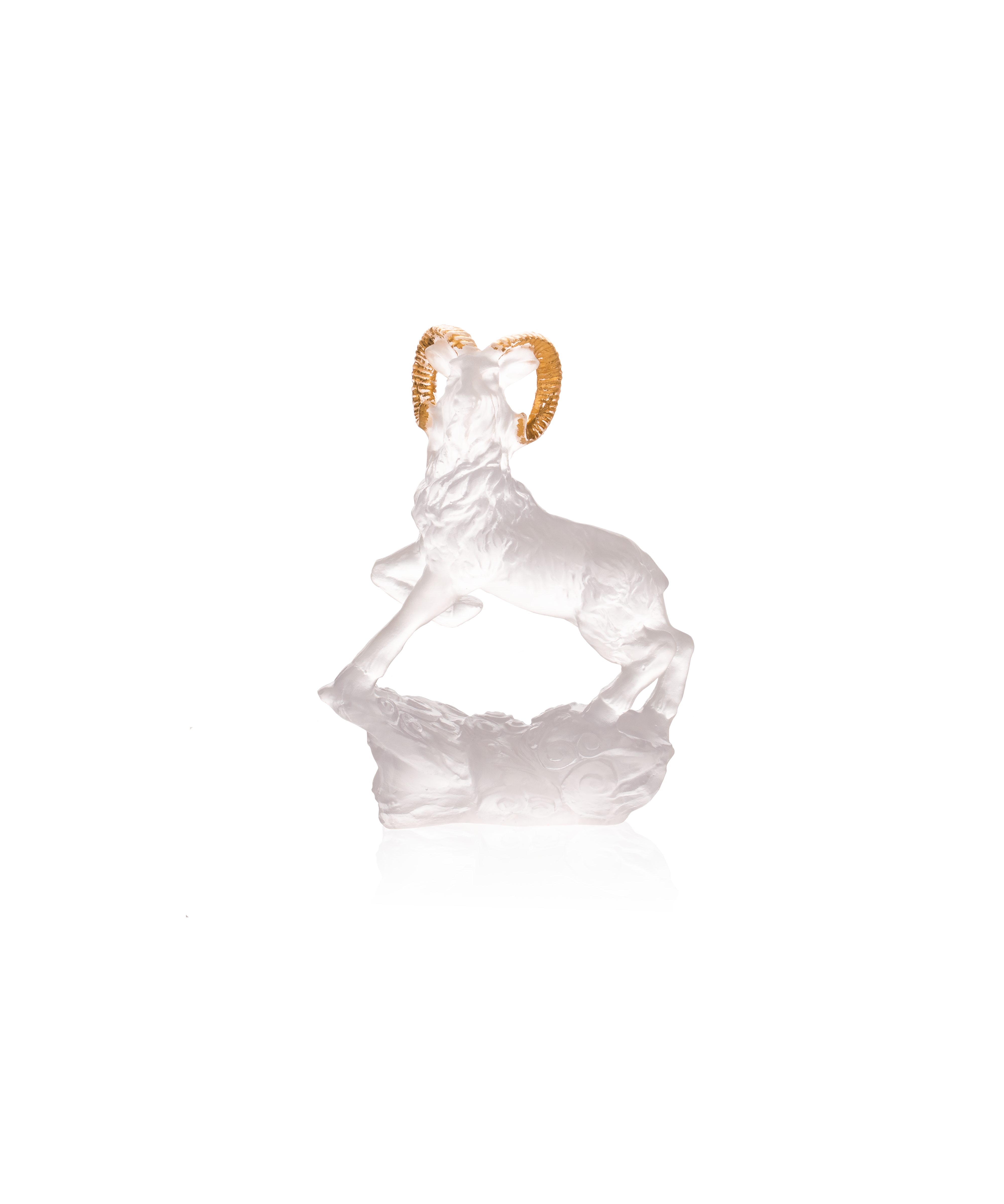 White and Gold Horoscope Goat 128ex