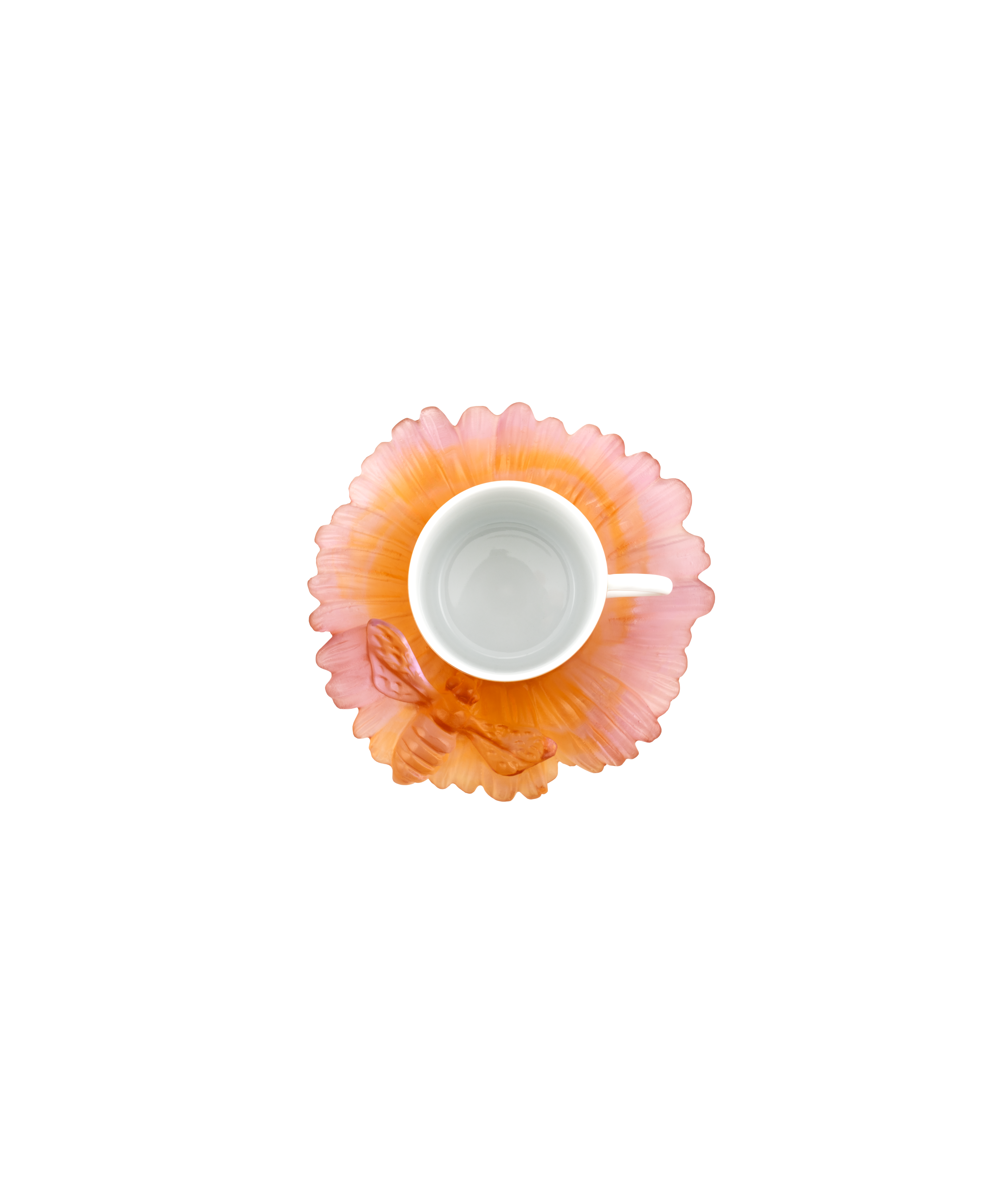 Or d'Abeille Tasse à café avec soucoupe cristal