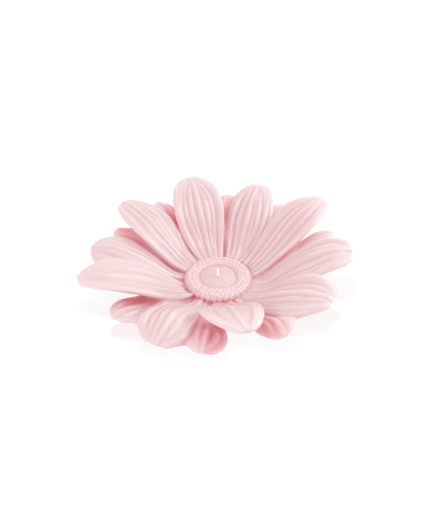 Bougie sculptée en forme de fleur rose Or d'Abeille de la marque Daum Intérieur, détail artistique et élégant.