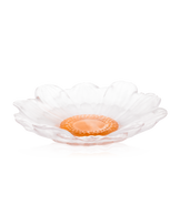Or d'Abeille Fleur de présentation moyen modèle blanc de Daum Intérieur, décoration en métal finement travaillée.