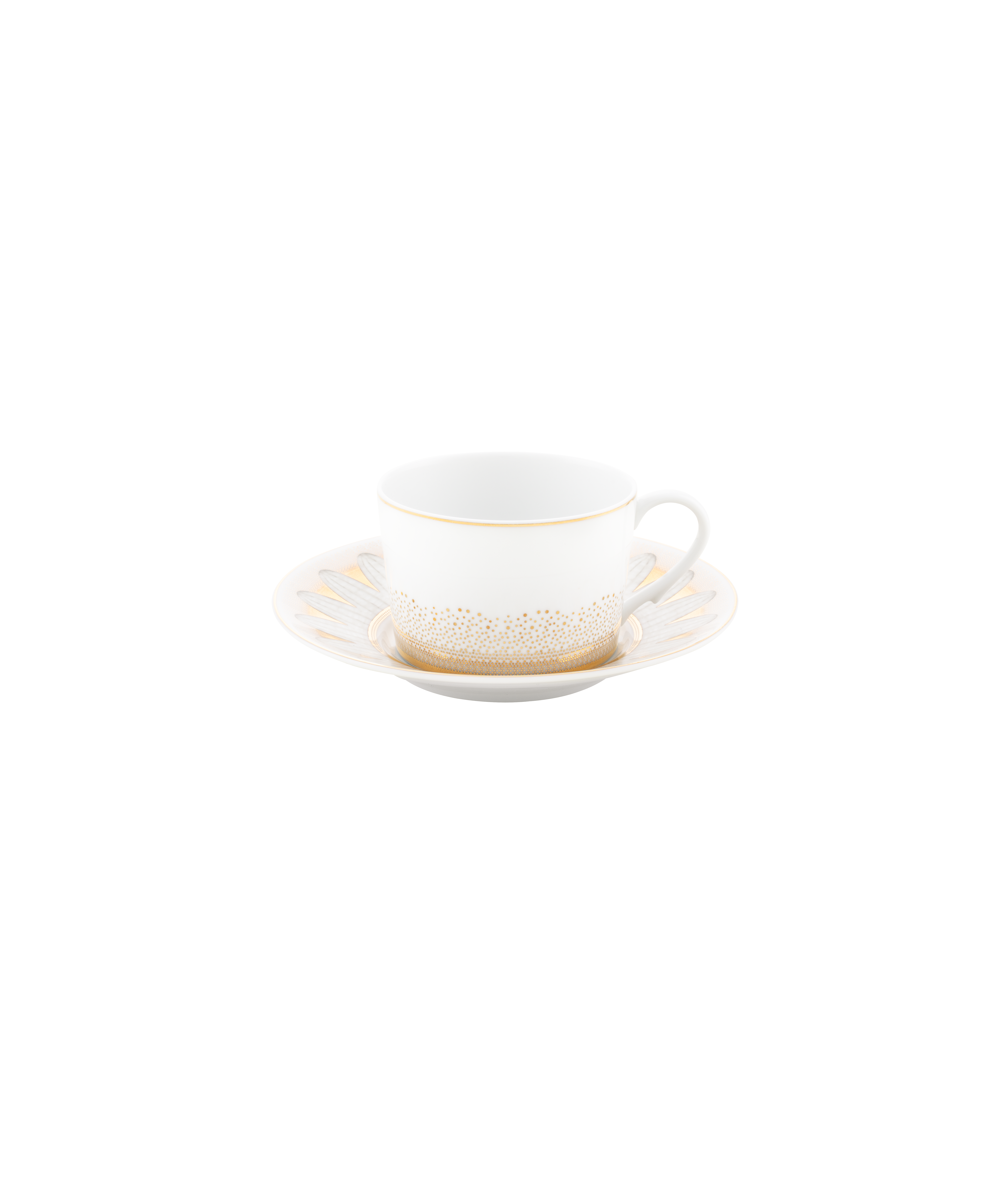 Or d'Abeille Coffret de 2 tasses à thé avec soucoupe porcelaine